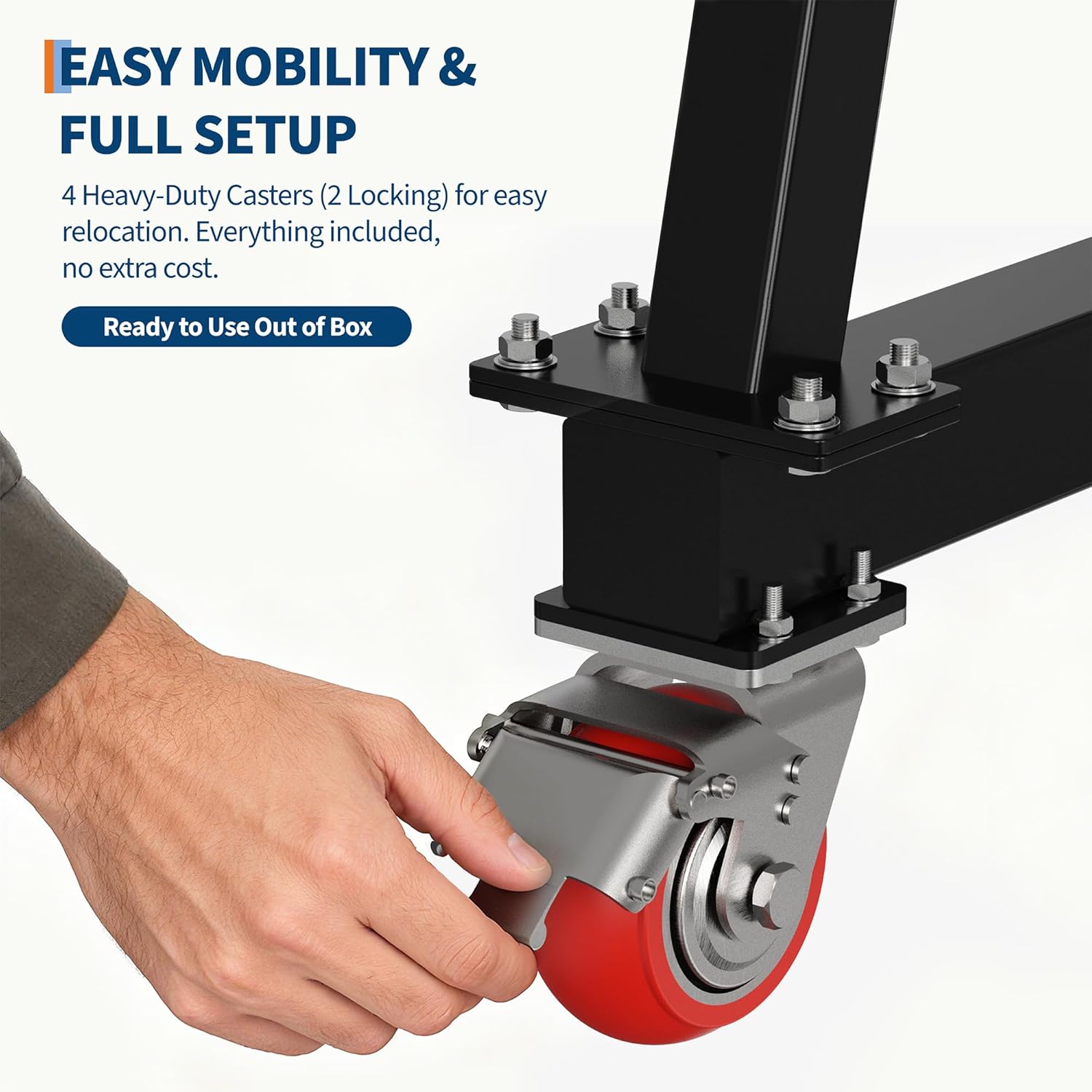 IdealHouse Adjustable Gantry Crane 2 Ton 4400 LBS Capacity Portable ...