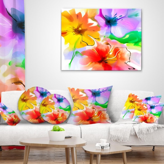 Designart 30-in H x 40-in W Floral Print on Canvas at Lowes.com