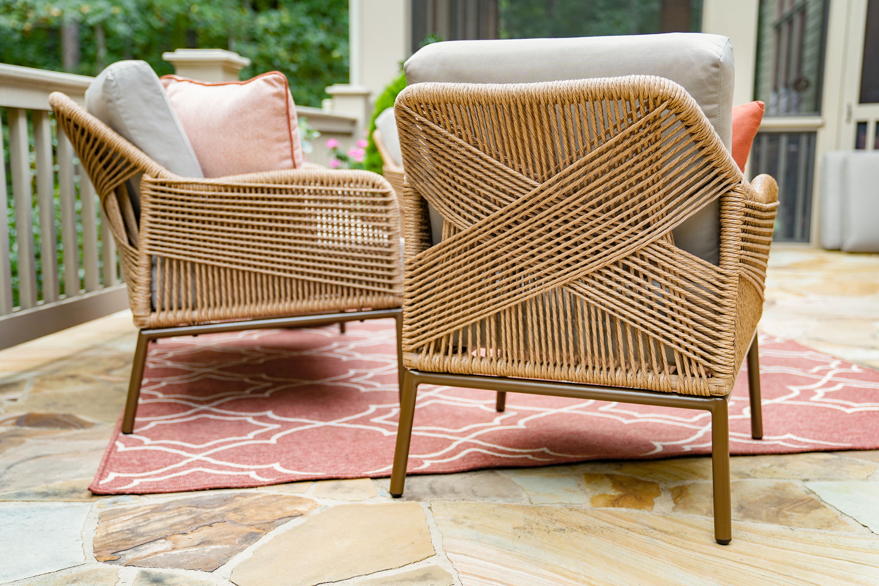 Leisure Made 199625-TAN Patio-Conversation-Sets - View #5