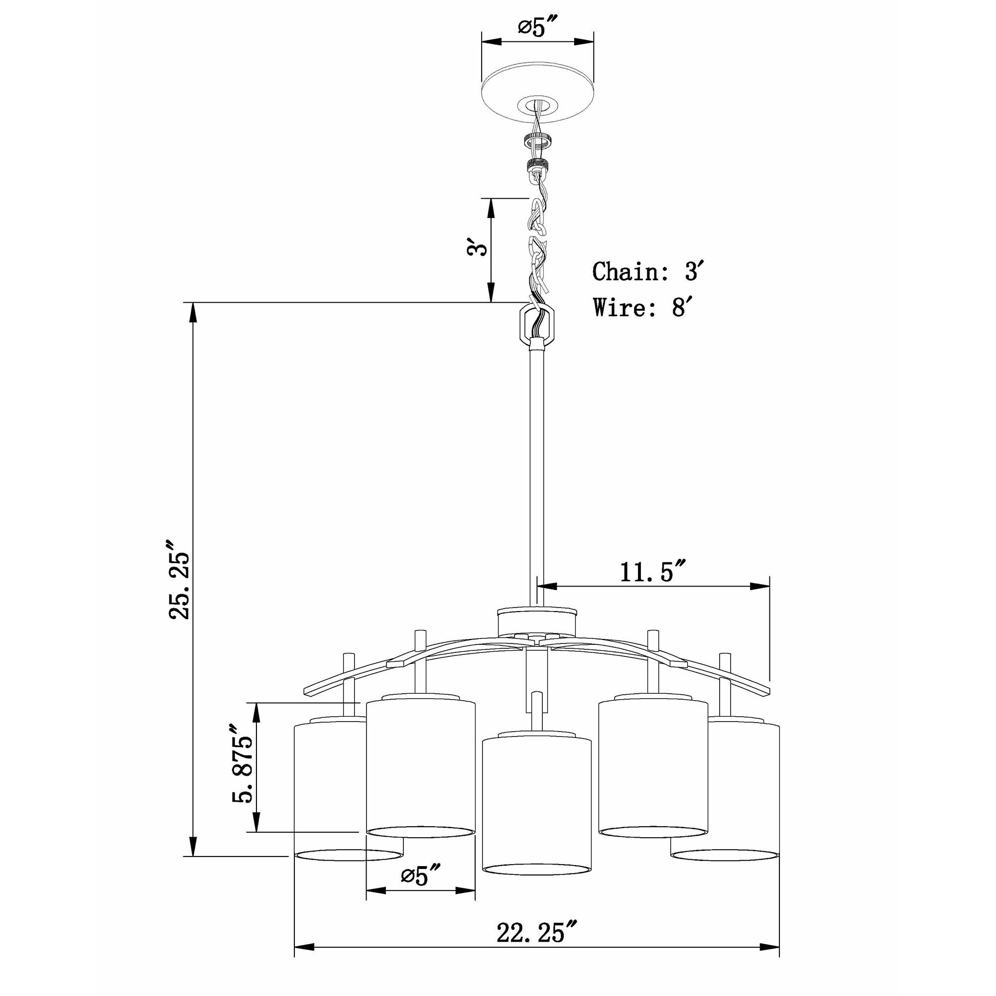 Forte Lighting 2635-05-55 b090015 - View #5