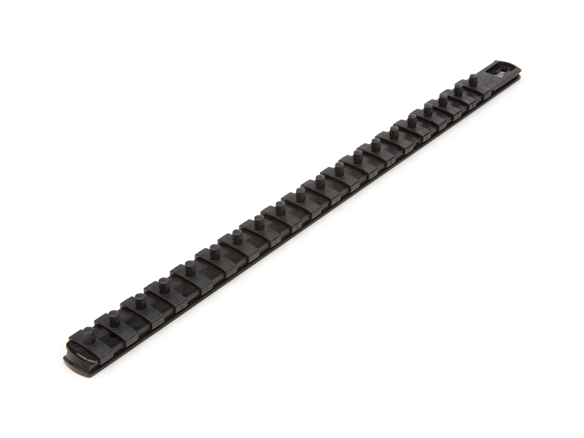 TEKTON OSR03220 Plastic Socket storage - 1/4 in drive x 18 inch socket rail with 20 clips