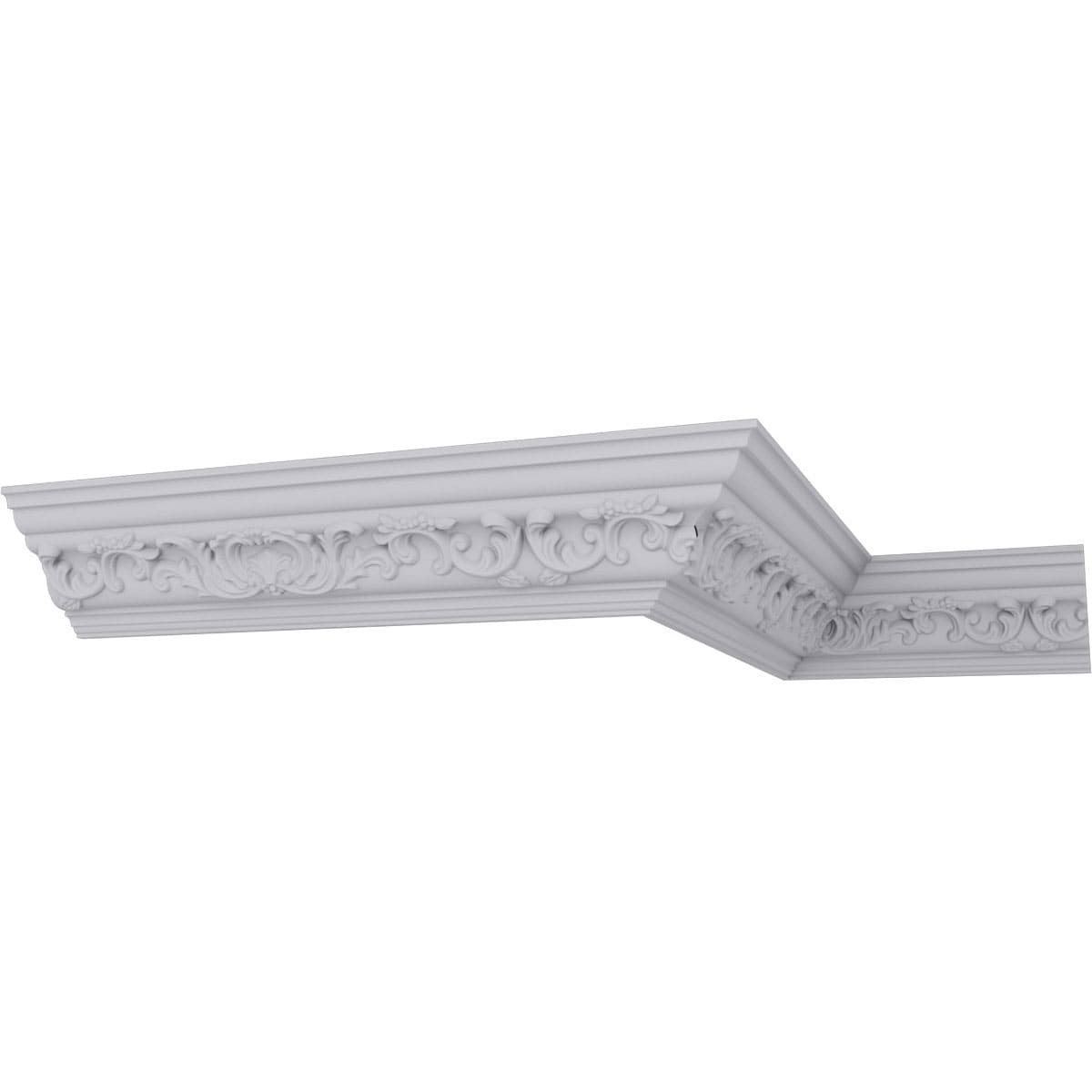 Ekena Millwork MLD04X04X06EM-CASE-8 4-5/8-in T x 6-3/8-in W x 7-ft 10-1/2-in L Primed Urethane Crown Moulding 8 -Pack