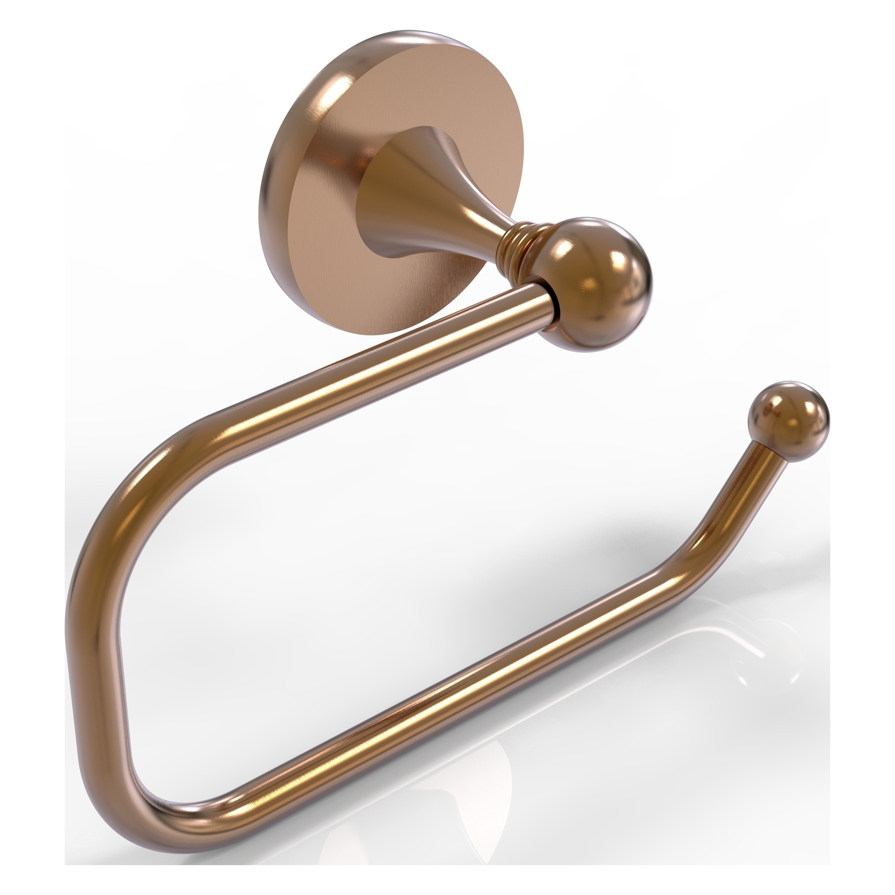 Allied Brass SL-24E-BBR Shadwell Brushed Bronze Wall mount Single post Toilet Paper Holder 1 -Rolls