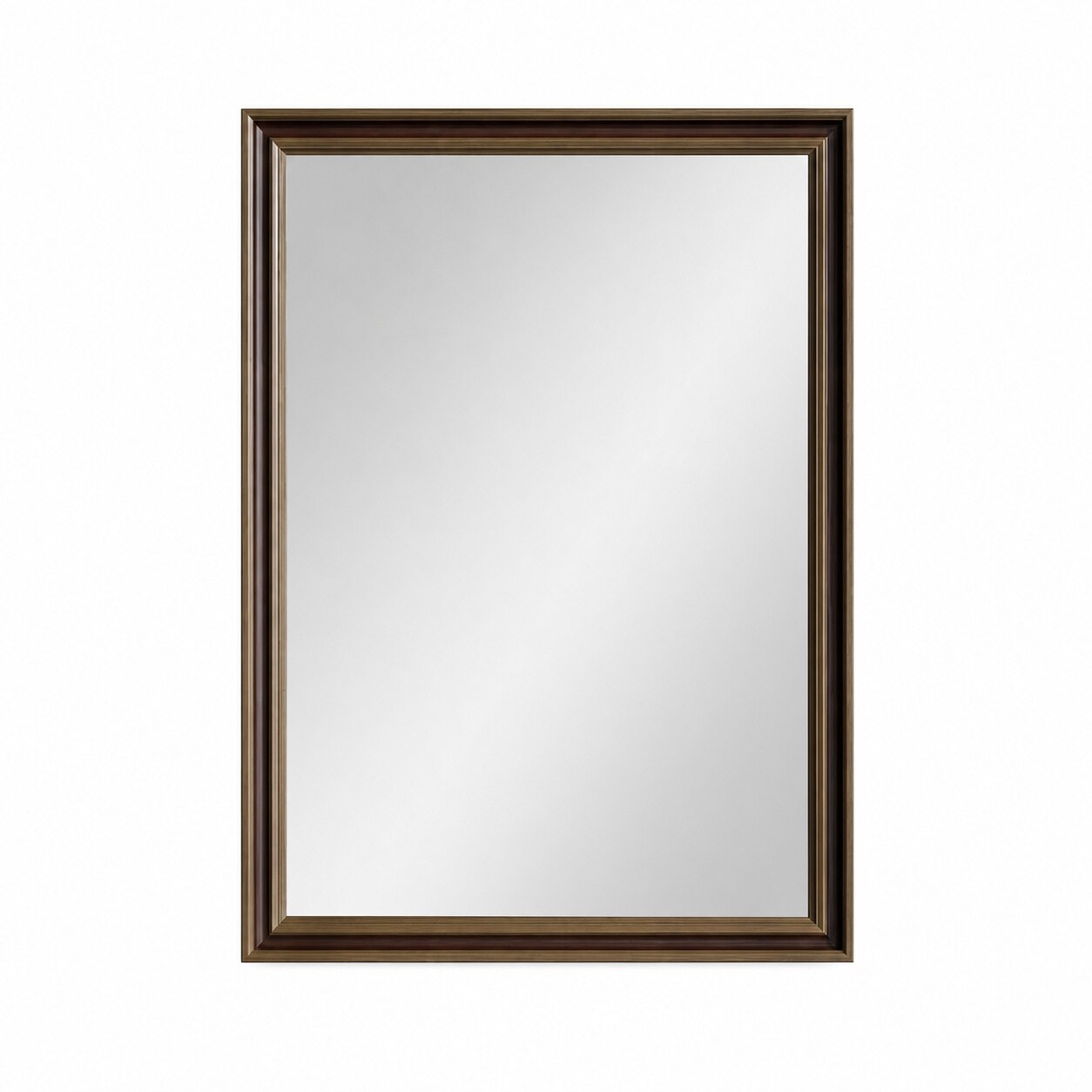 Aoibox  22 x 30 Inch Retro Copper Effect Framed Wall Mirror with Tempered Glass for Bathroom Living Room