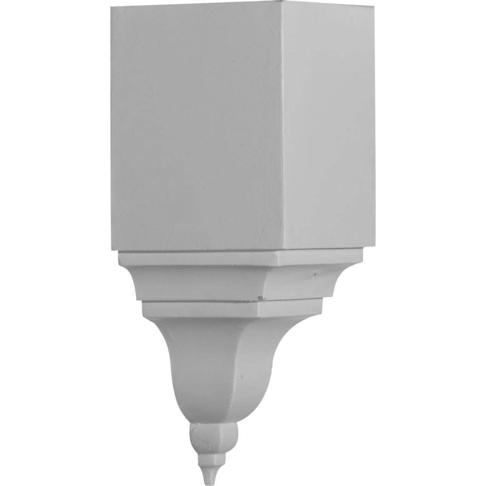 Ekena Millwork MIC05X06BI 5-1/2-in x 13-3/4-in Interior Primed White Polyurethane Traditional Inside Corner Moulding Block
