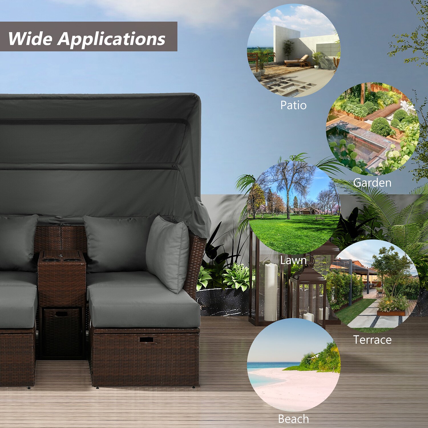 Bybafun YA3700474 Patio-Sofas-Daybeds - View #8