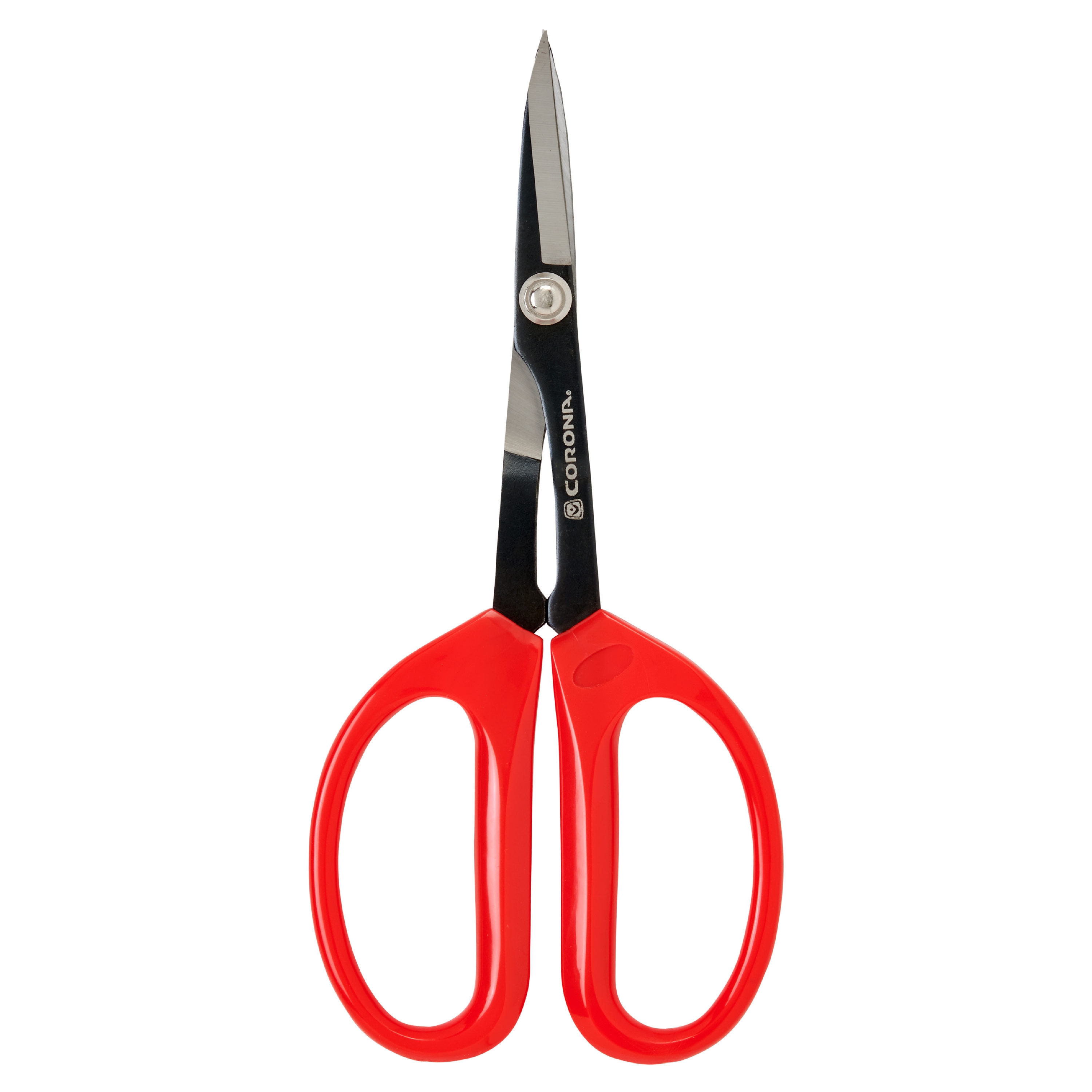Universal Stainless Steel Scissors, 7 3/4 Length, 3 Cut, Bent Handle, Red, 3/Pack