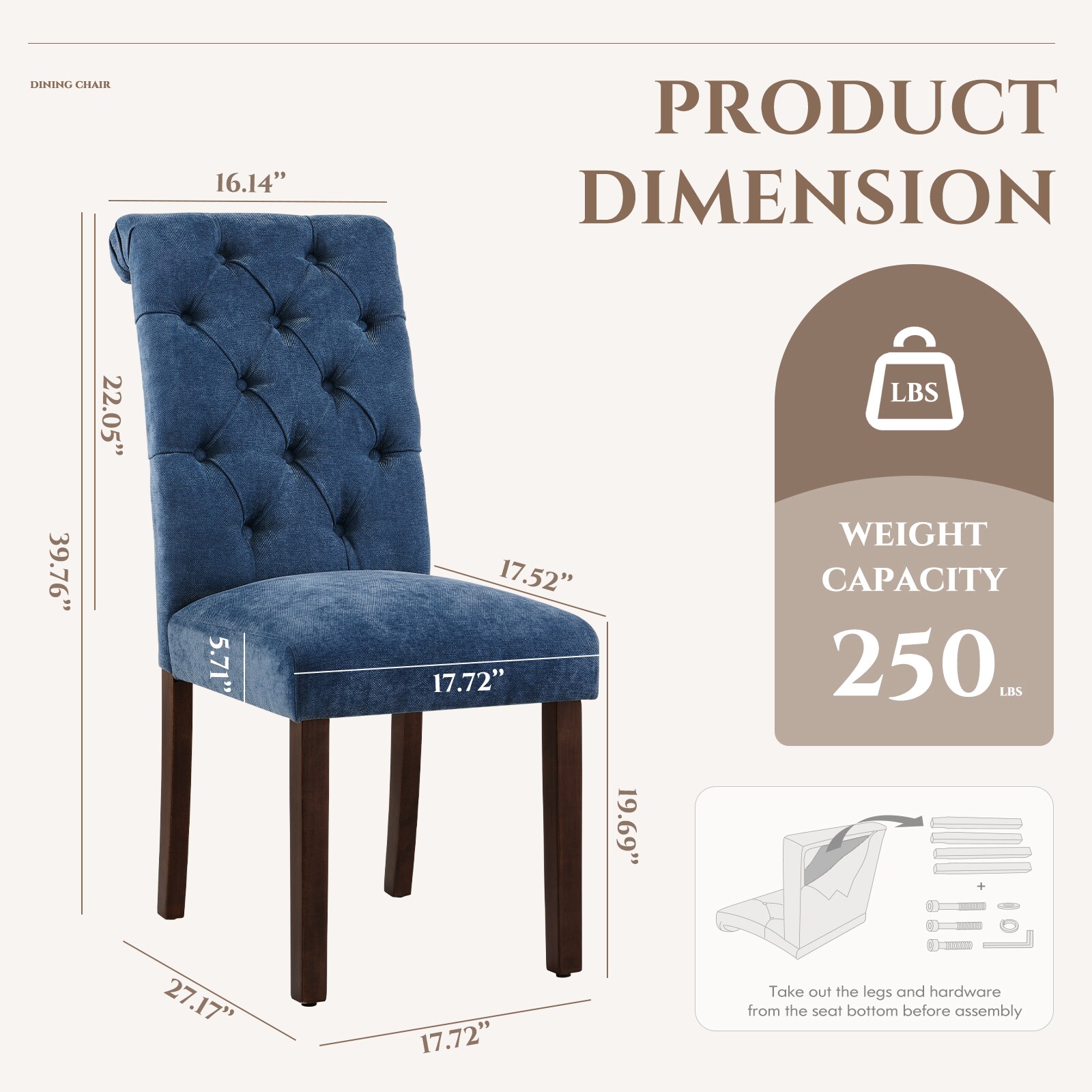 Malol B242-BL Dining-Chairs - View #2