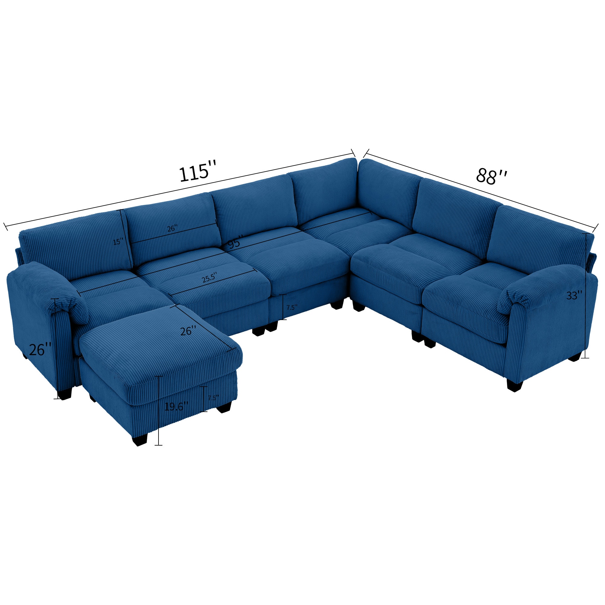 JEAREY DSRSF-DKH-SR Sofas-Loveseats - View #4