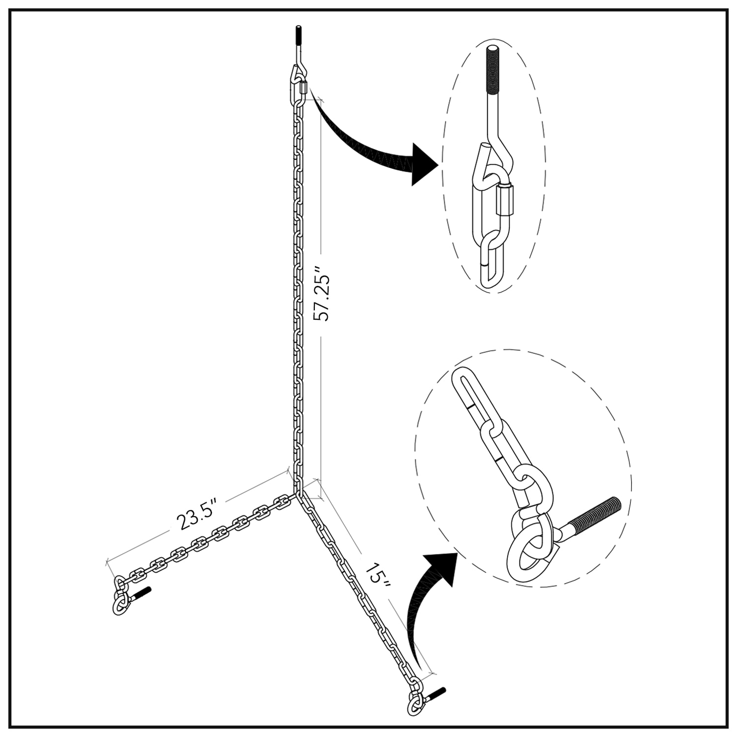 Cambridge Casual 130914-HW-WH-XX-XX Swing-Gliders - View #9