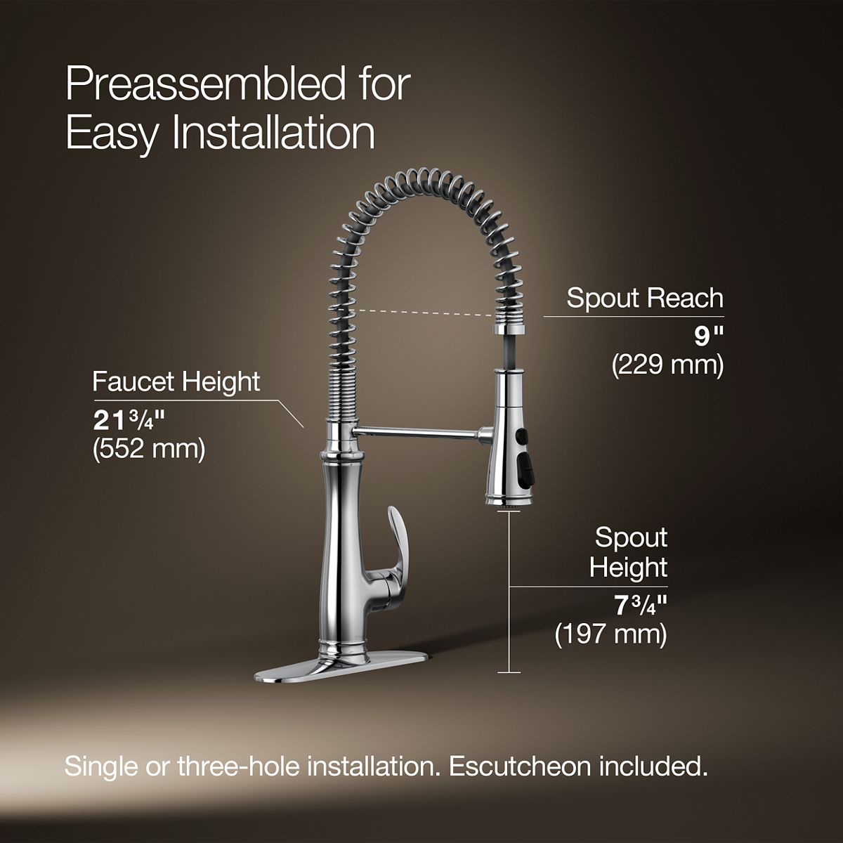KOHLER K-29106-CP Kitchen-Faucets - View #3
