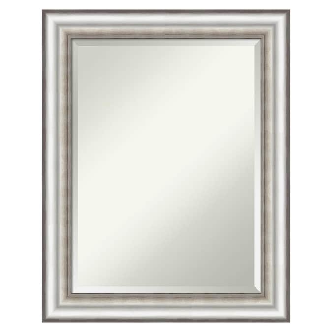 Amanti Art Salon Silver Frame, Mirror With Silver Frame