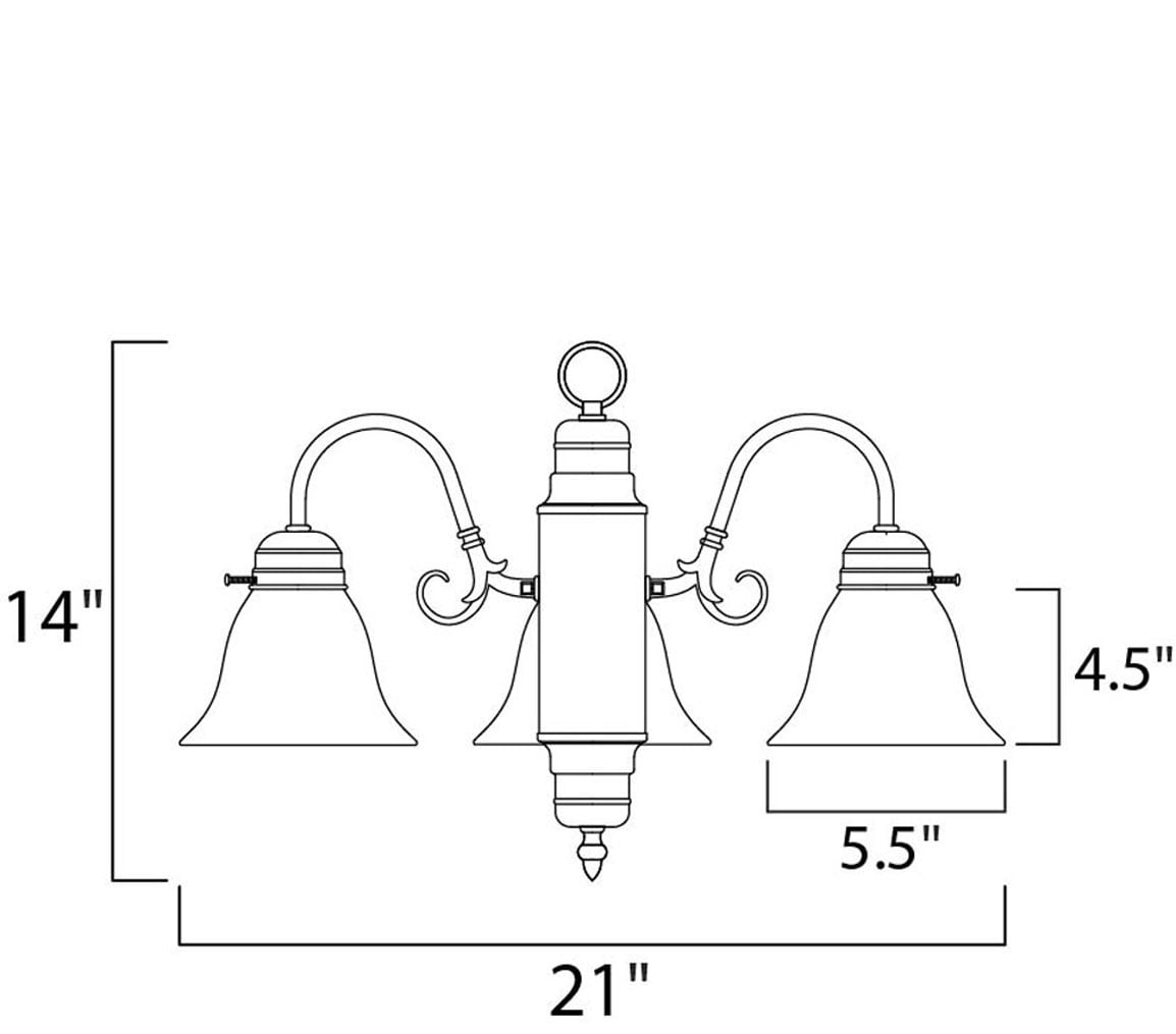 Maxim Lighting 91196MRSN b090015 - View #2