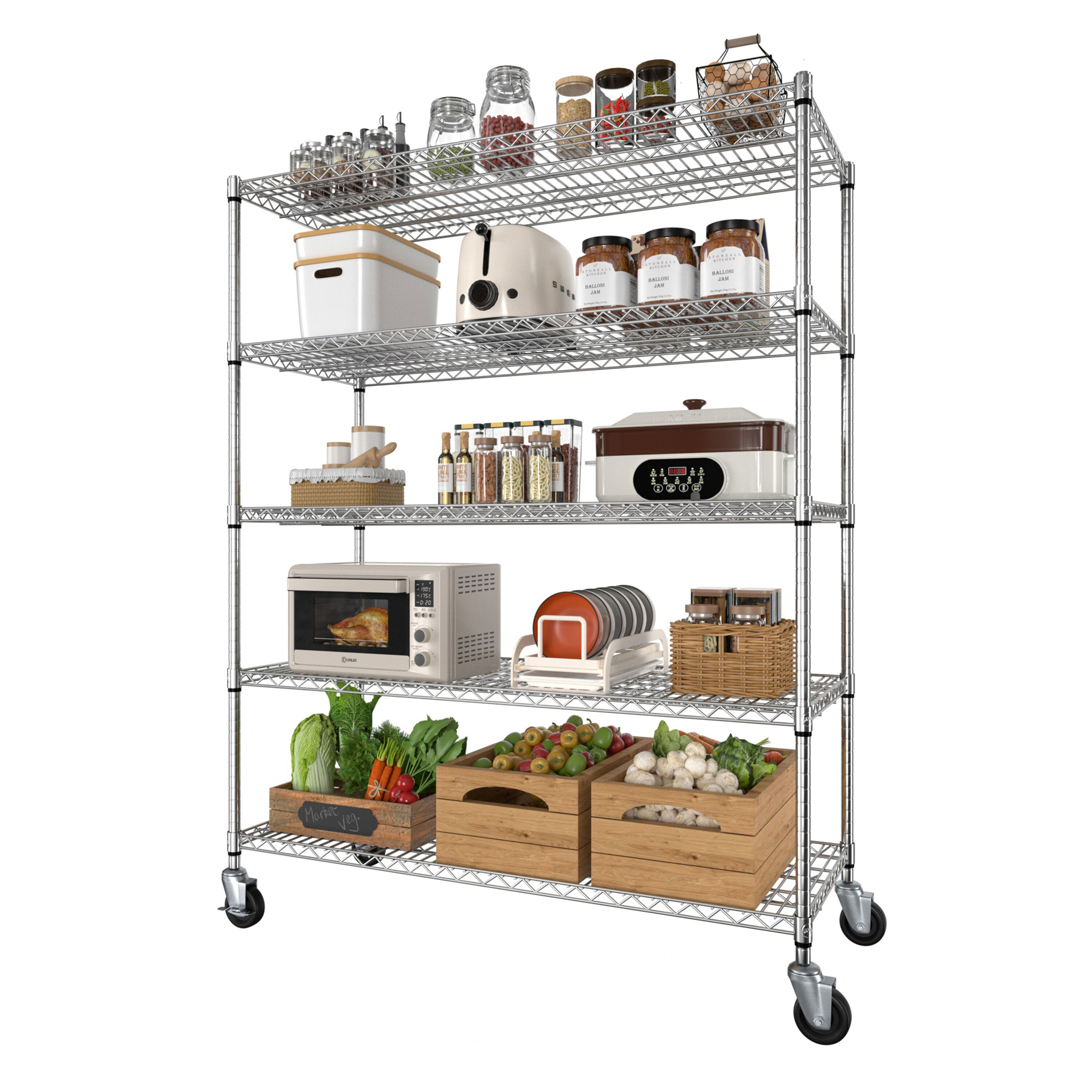 VEIKOUS HP-1106-D9-1 Free-Standing-Shelving - View #12