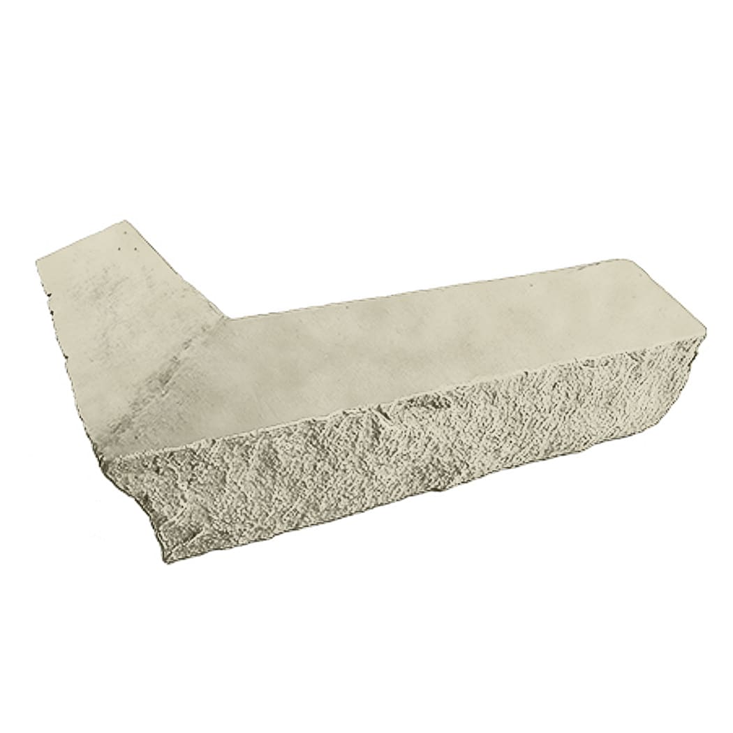 GenStone G2VBCL Stacked Stone Outside Corner Ledger 2.34 Linear feet Vanilla Bean Faux stone veneer