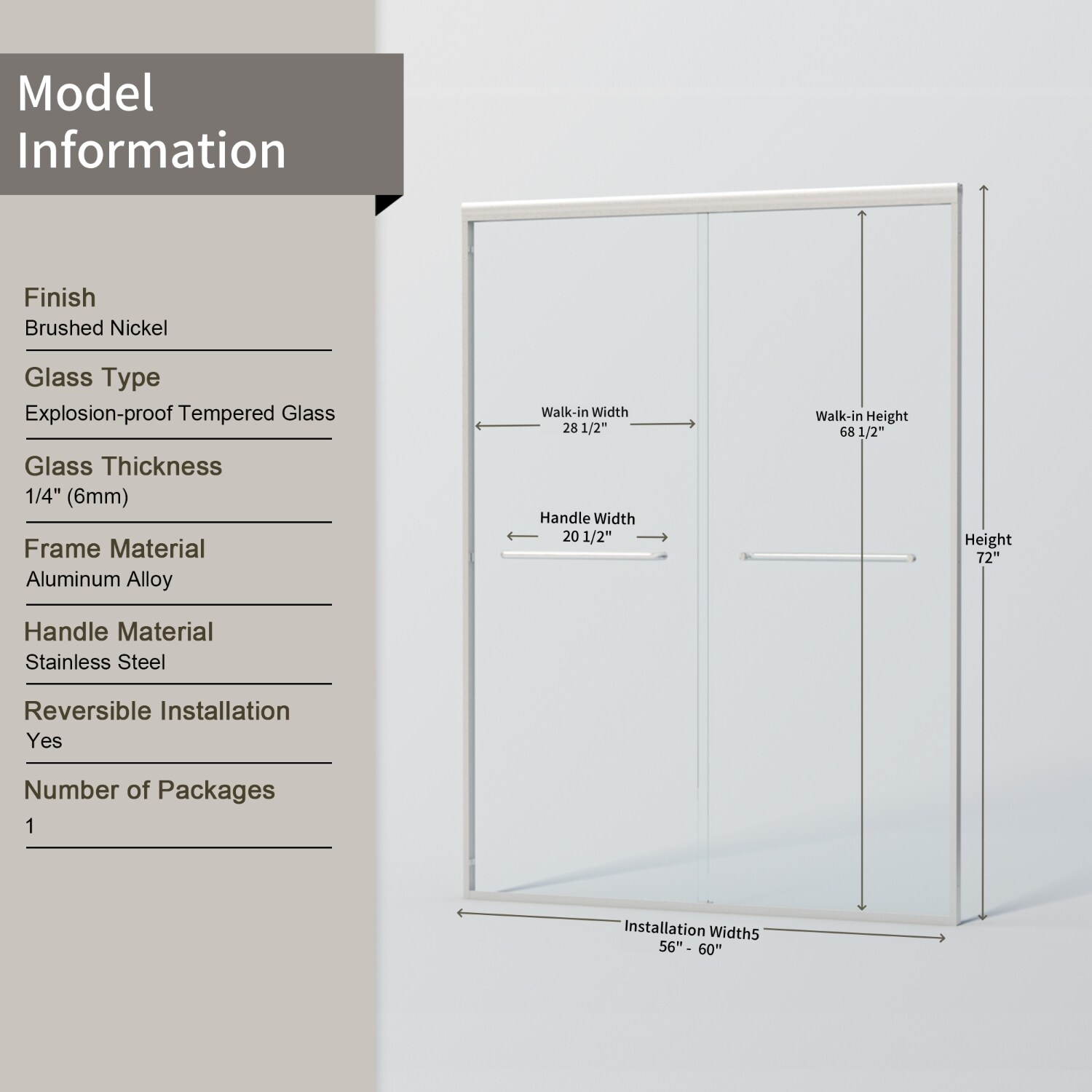 Wooakway FXLS0605-512A48 Shower-Doors - View #7