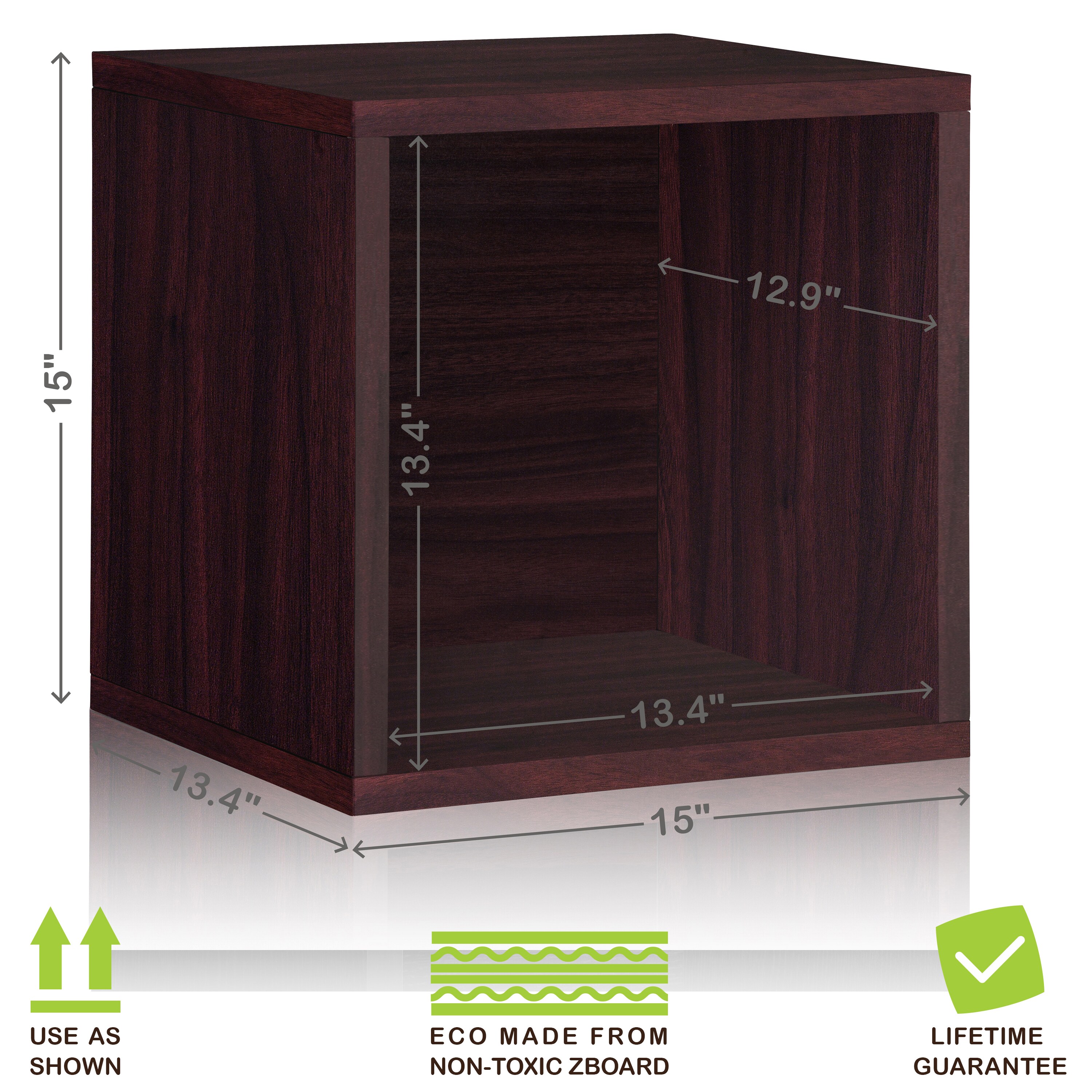 Way Basics BS-SCUBE-EO Laminate-Storage-Cubes - View #2