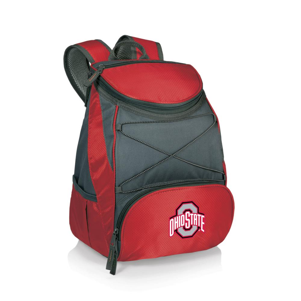 Picnic Time 633-00-100-444-0 Ohio State Buckeyes Red Soft Insulated Backpack cooler