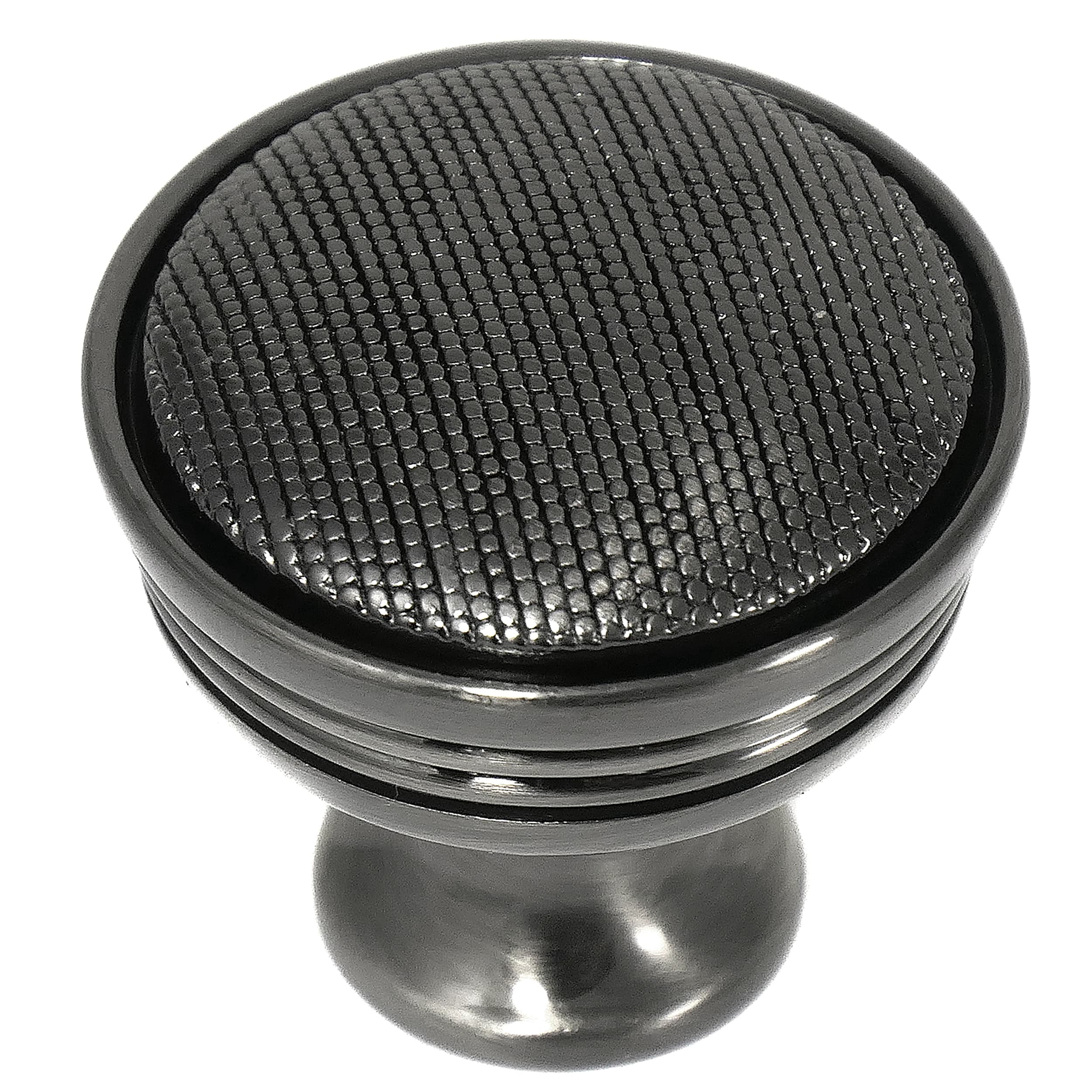 Laurey 17121 Vanilla 1-1/4-in Satin Antique Nickel Round Transitional Cabinet Knob