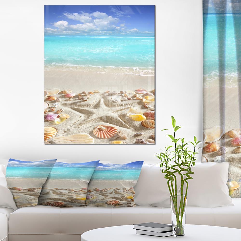 Designart 40-in H x 30-in W Coastal Metal Print at Lowes.com