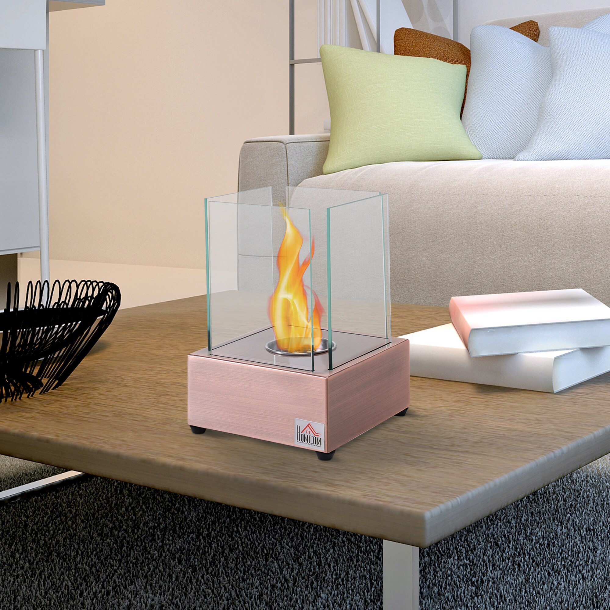 HomCom 820-159V01 Gel-Fuel-Fireplaces - View #2