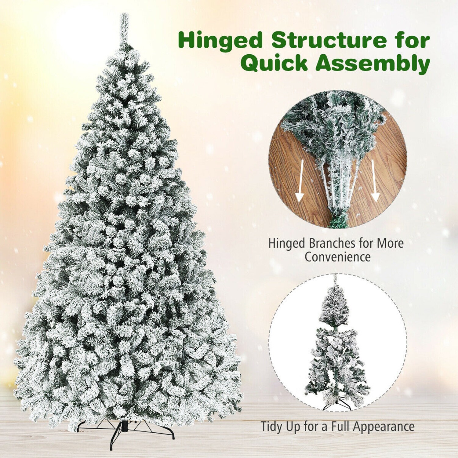 WELLFOR HYJ22730 Artificial-Christmas-Trees - View #4