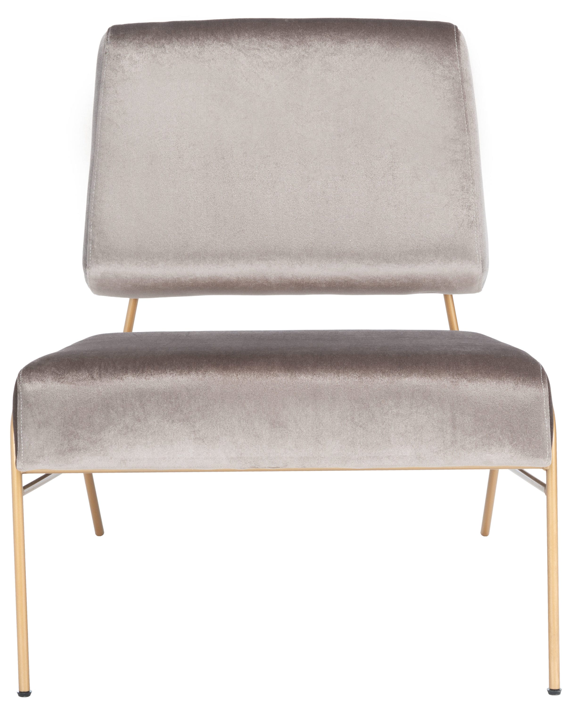 Safavieh ACH6203D Romilly Modern Hazel/Gold Velvet Accent Chair