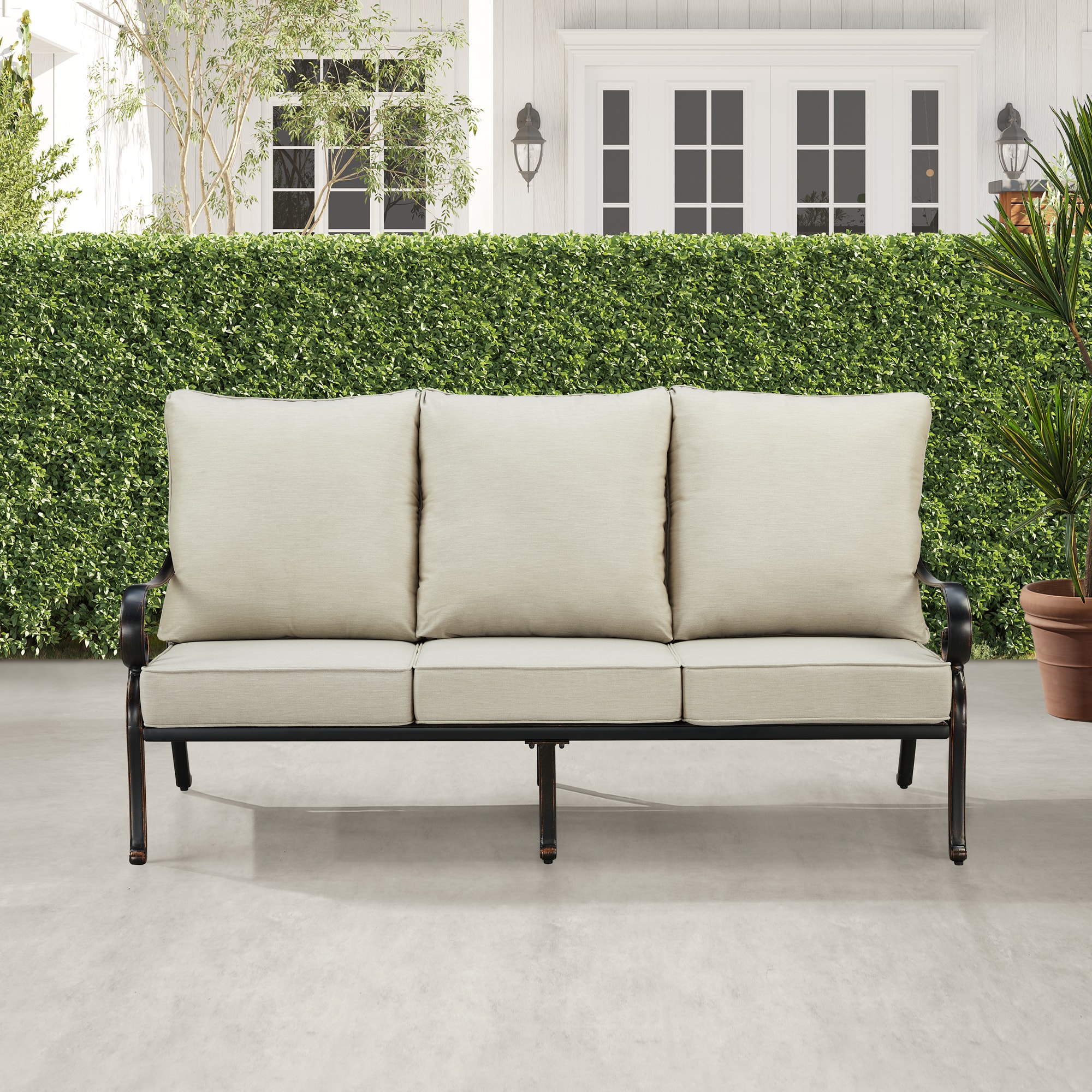 Oakland Living RICA-SF-LGCU-AC Patio-Sofas-Daybeds - View #2