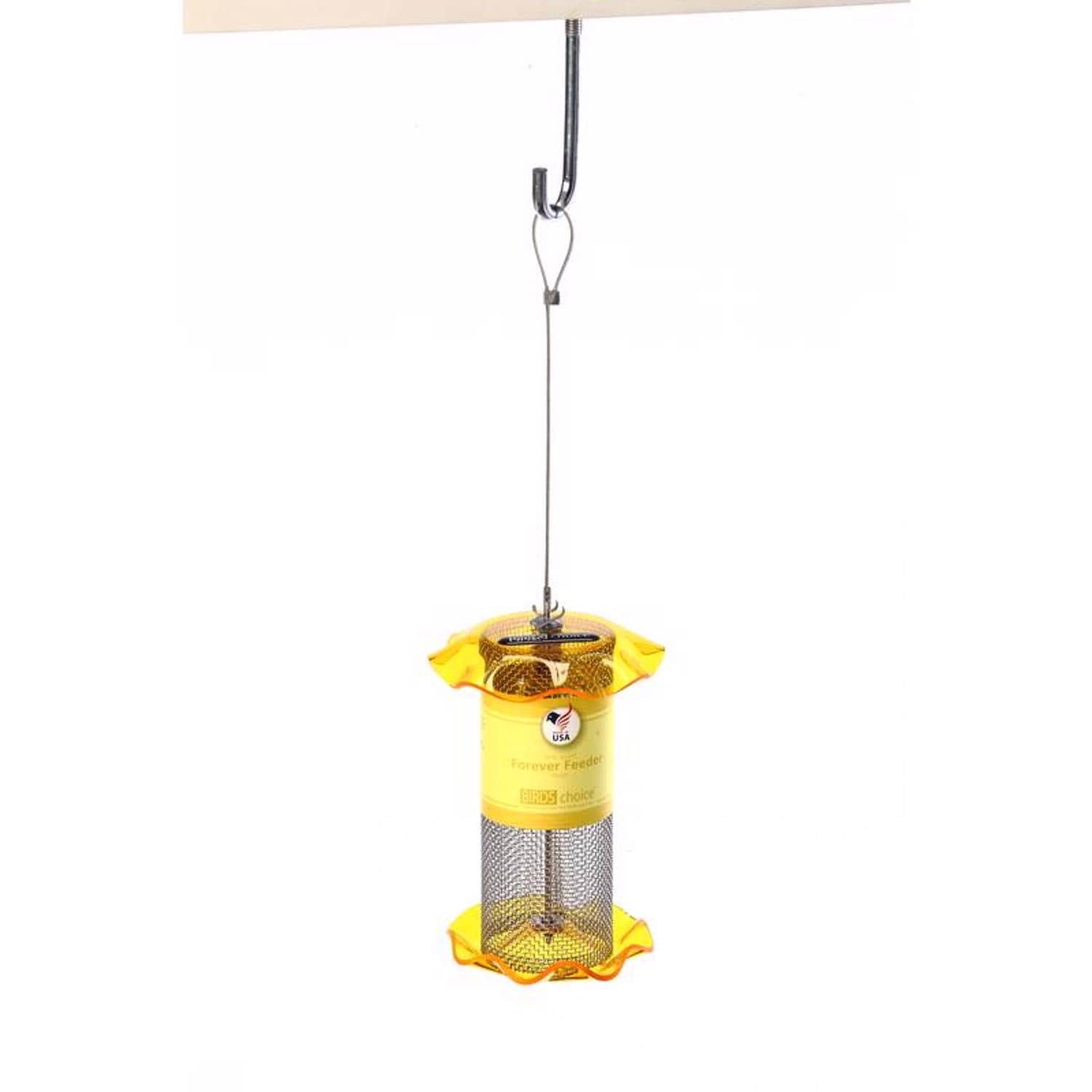 BIRDS CHOICE - Forever Finch 1 qt Plastic Magnet Mesh Tube Bird Feeder