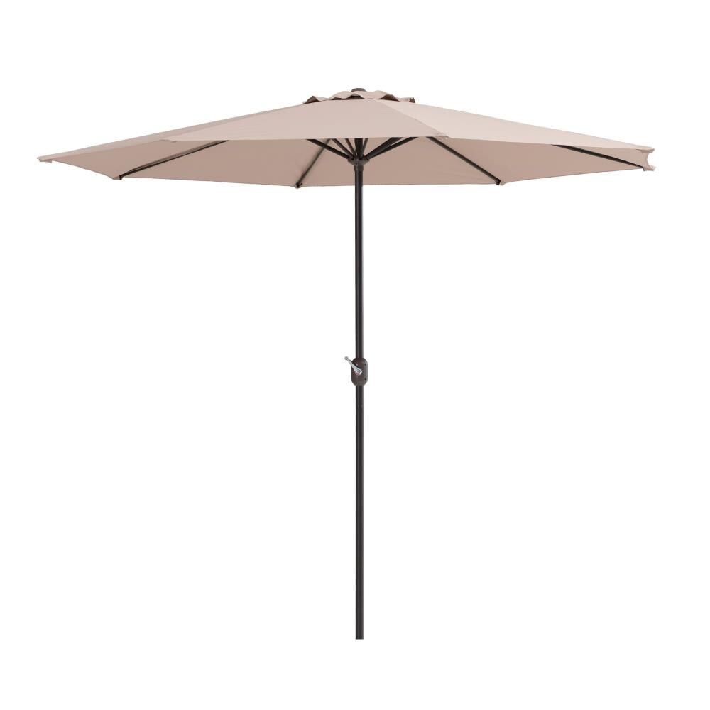 Sunjoy 8.9-ft Crank Market Patio Umbrella in the Patio Umbrellas ...