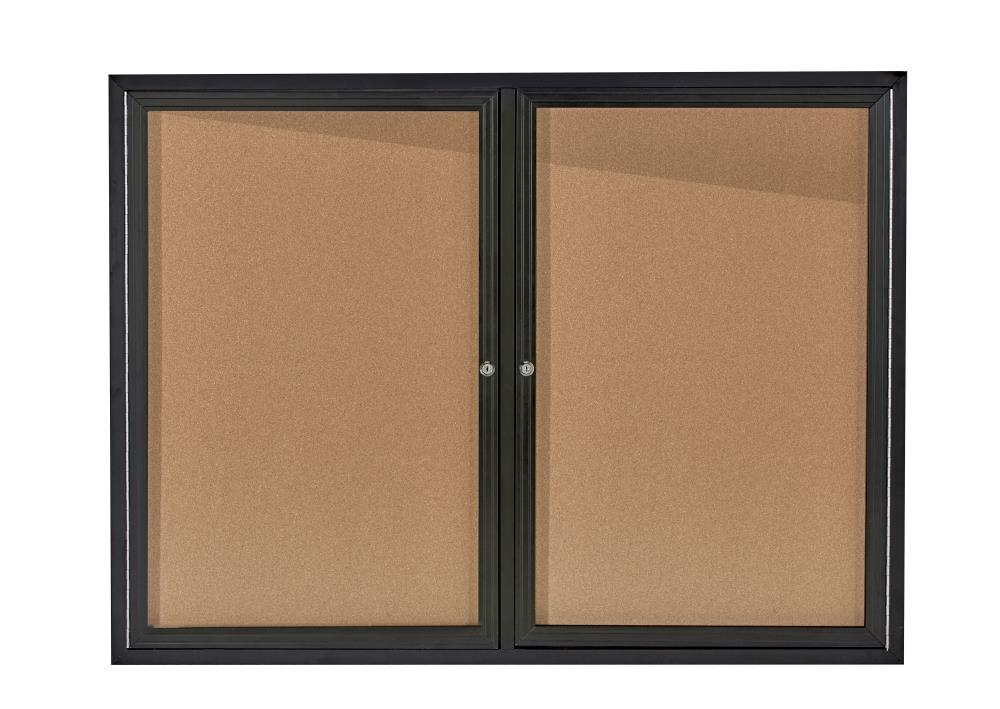 AdirOffice AdirOffice 48 in. x 36 in. Black Lockable Double Door ...