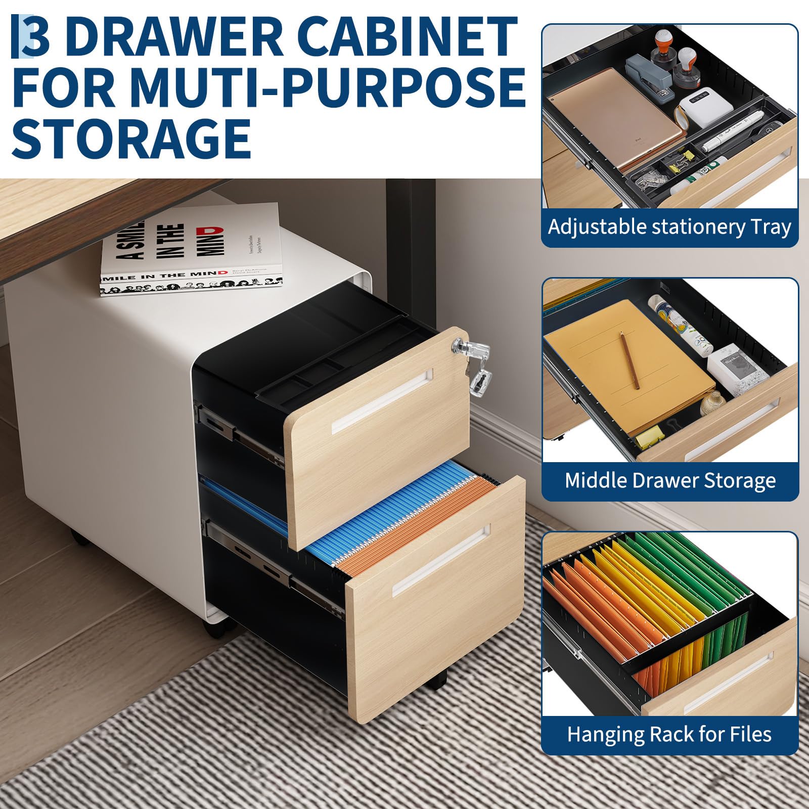 GarveeLife C3HOLE6YWOBN191Z Filing-Cabinets - View #5