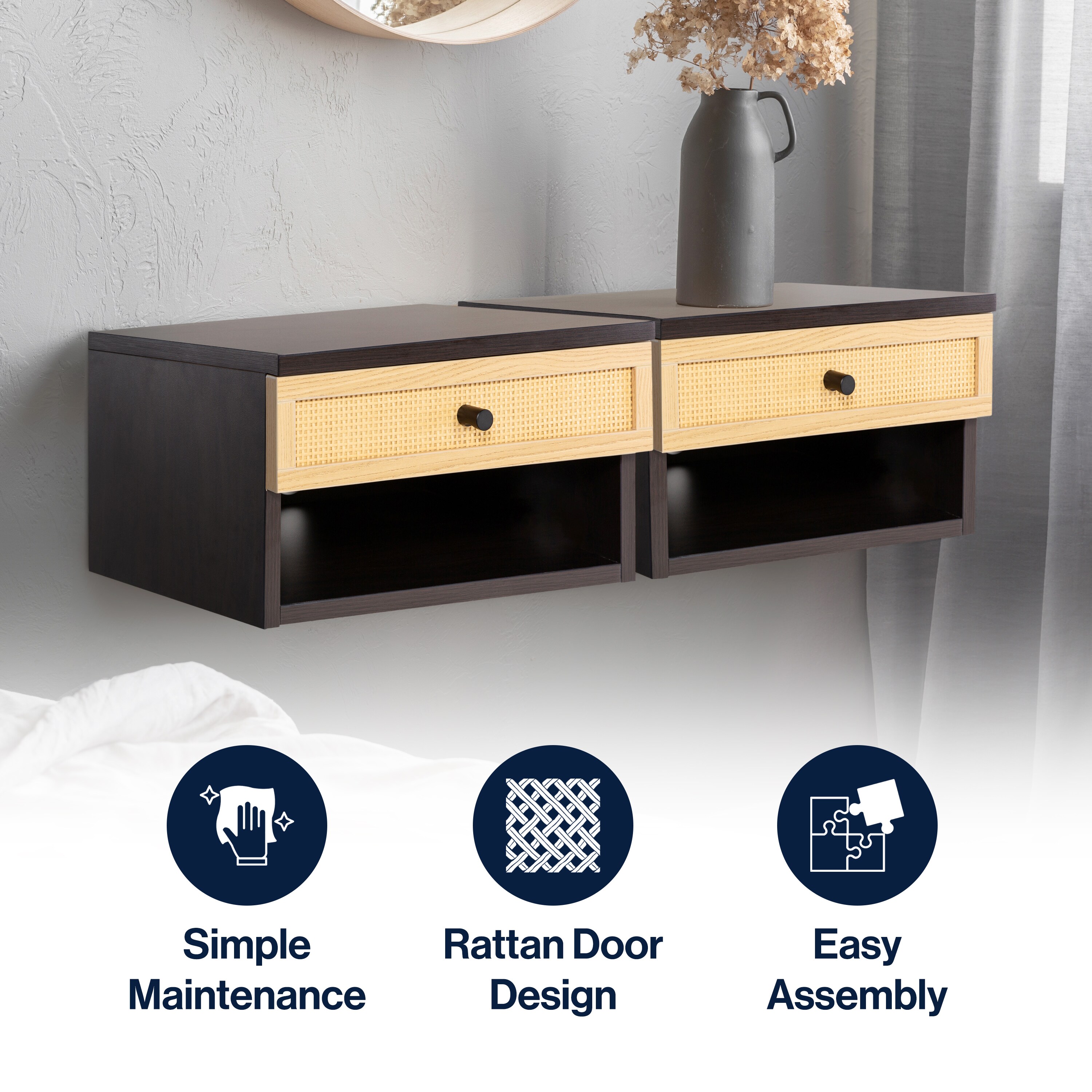 JONATHAN  Y NST2000A nightstands - View #3
