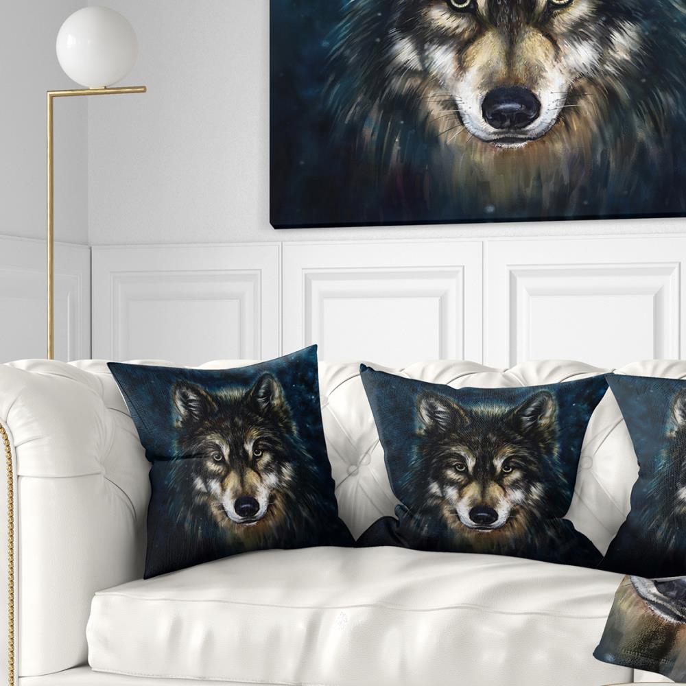 Designart CU6212-18-18 18-in x 18-in Blue Indoor Decorative Pillow