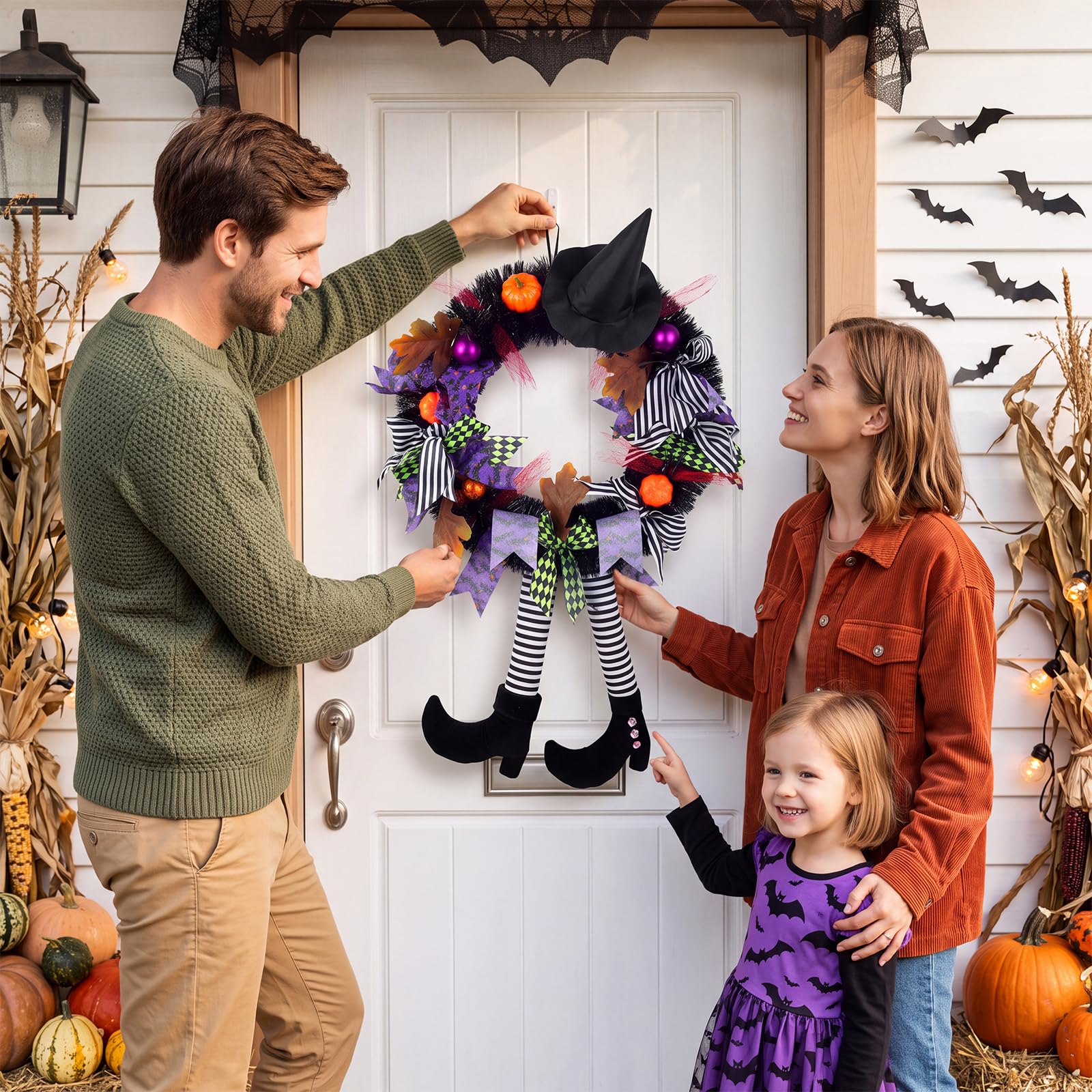 WZK 253111047703 Artificial-Halloween-Wreaths - View #2