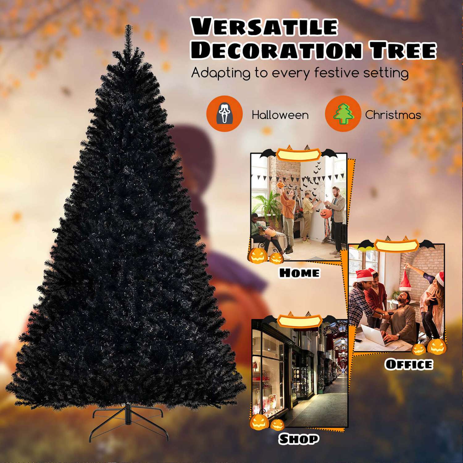 Costway HCST04298 Artificial-Christmas-Trees - View #7