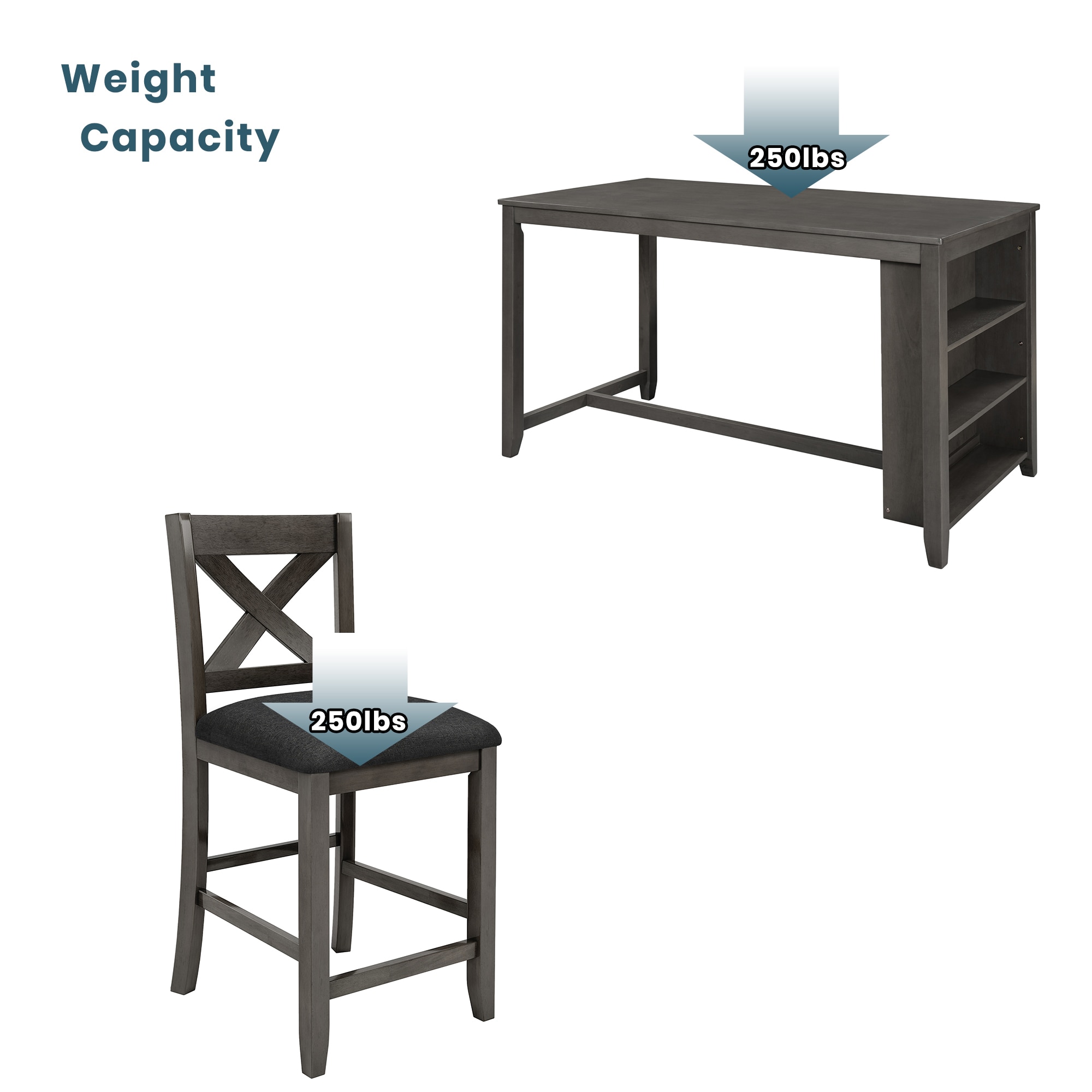 SINOFURN SYA010570GY Dining-Sets - View #7