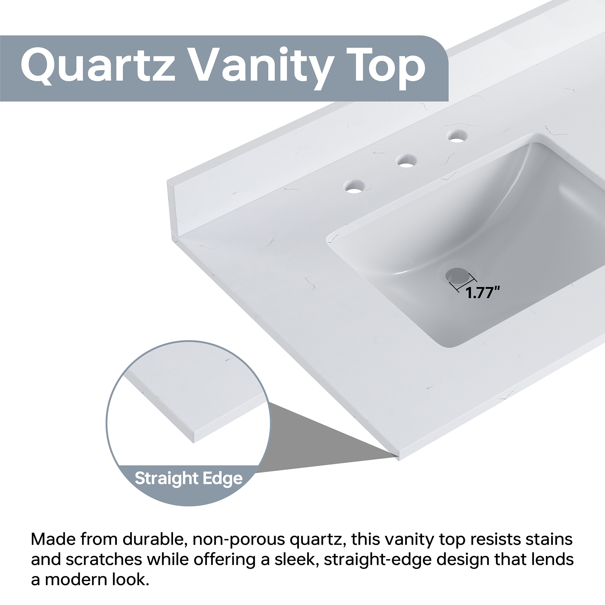 DELUXE LIVING VT2502-61 Vanity-Tops - View #7