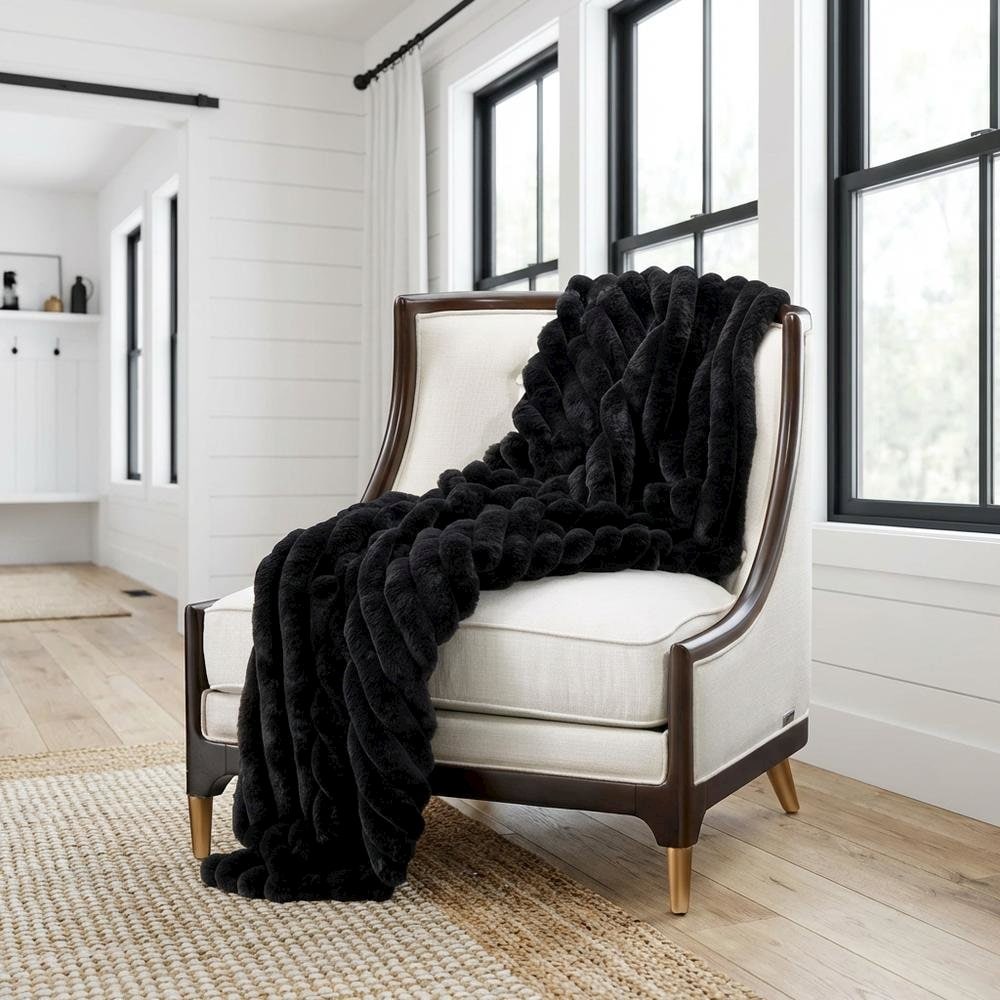 Michael Amini BTHO-5272-PARKR-ONX Blankets-And-Throws - View #3