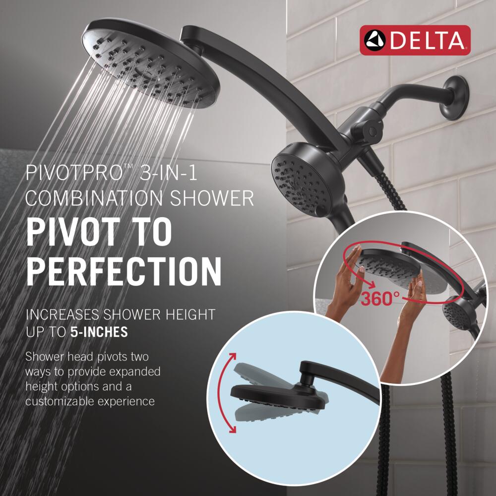 Delta 75648BL Fixed-Showerhead - View #2