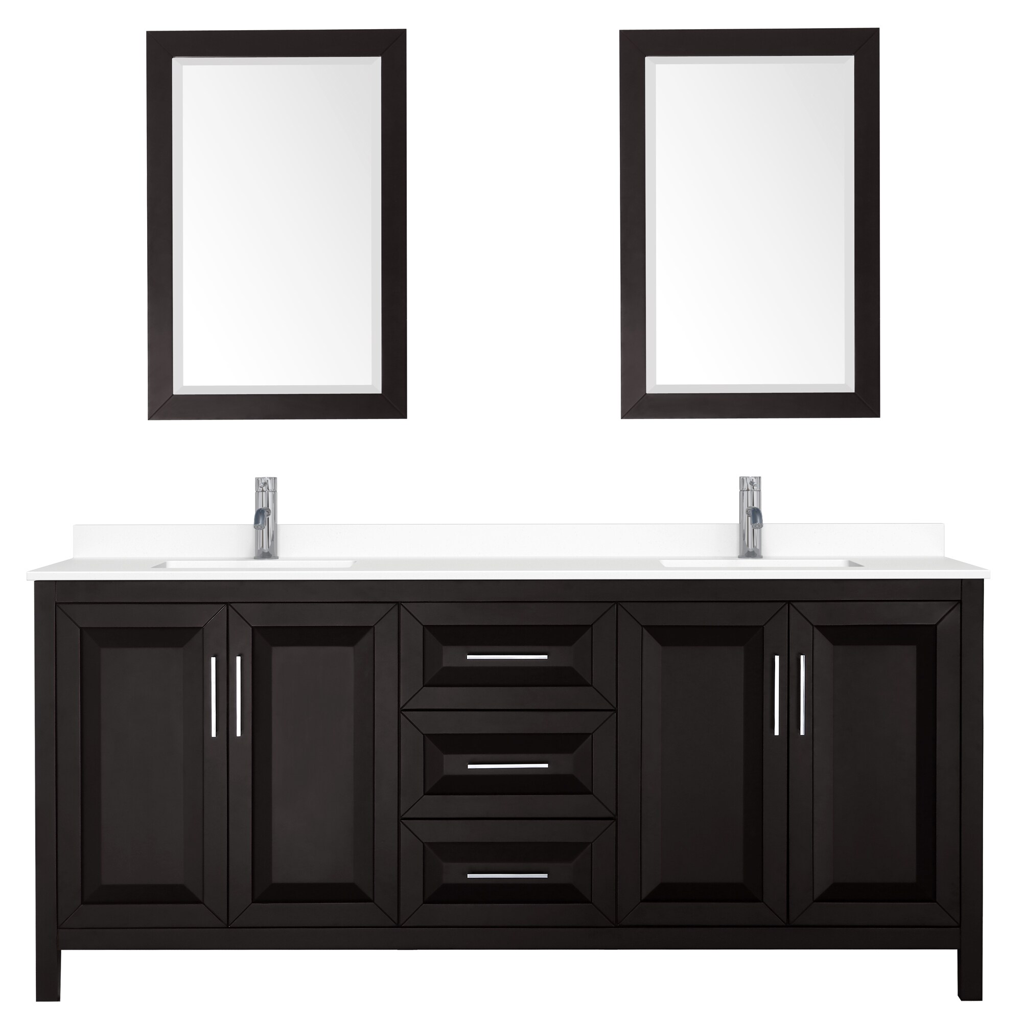 Wyndham Collection WCV252580DDEWCUNSM24 Bath-Vanity-Combo - View #3