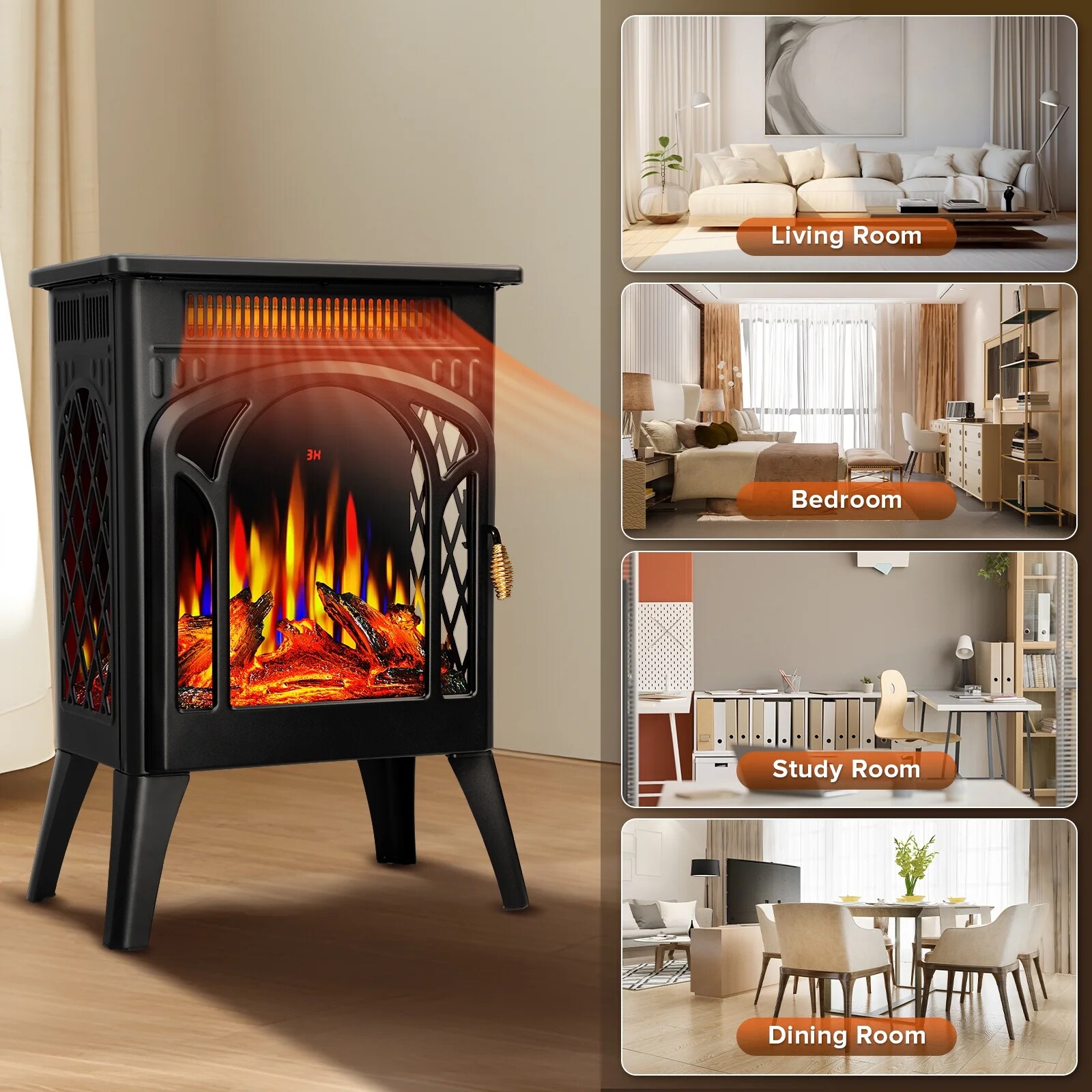 COWSAR LSRW-S180BPB Electric-Fireplaces - View #7