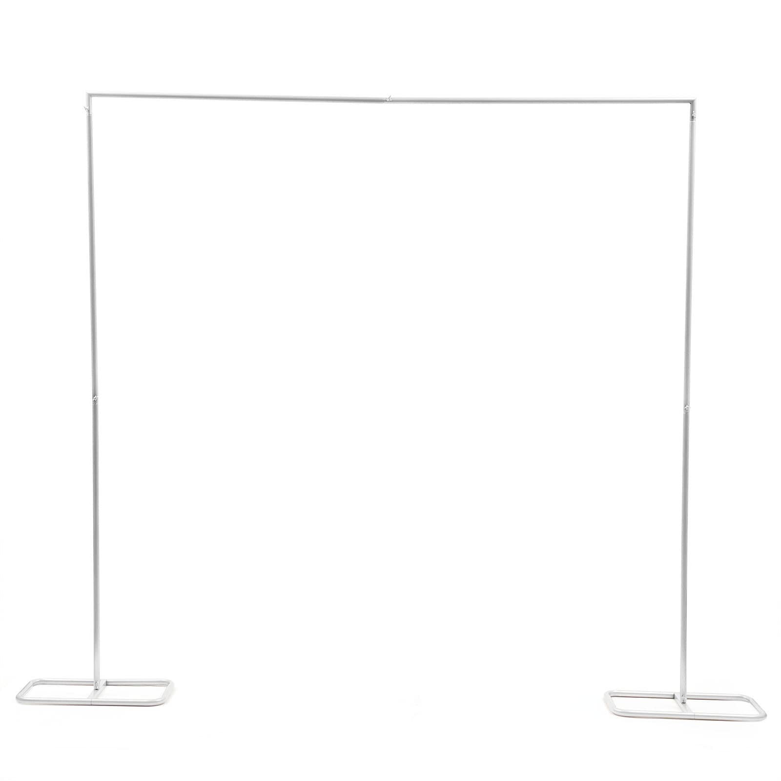 CNCEST OT-ZJGJ-4799 6.56-ft W x 6.89-ft H Flat Chrome Wrought iron Garden Arbor