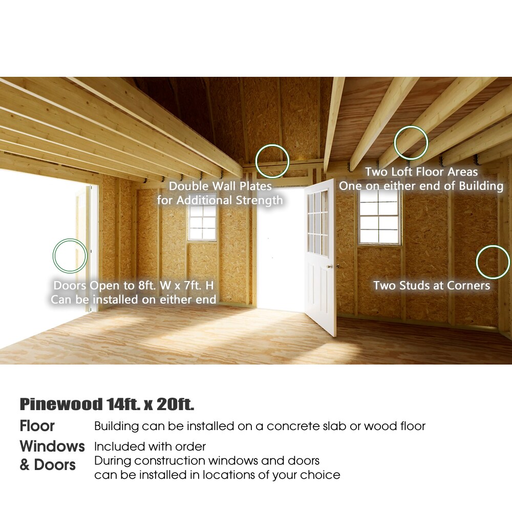 Best Barns PWOOD1428 Wood-Storage-Buildings - View #7