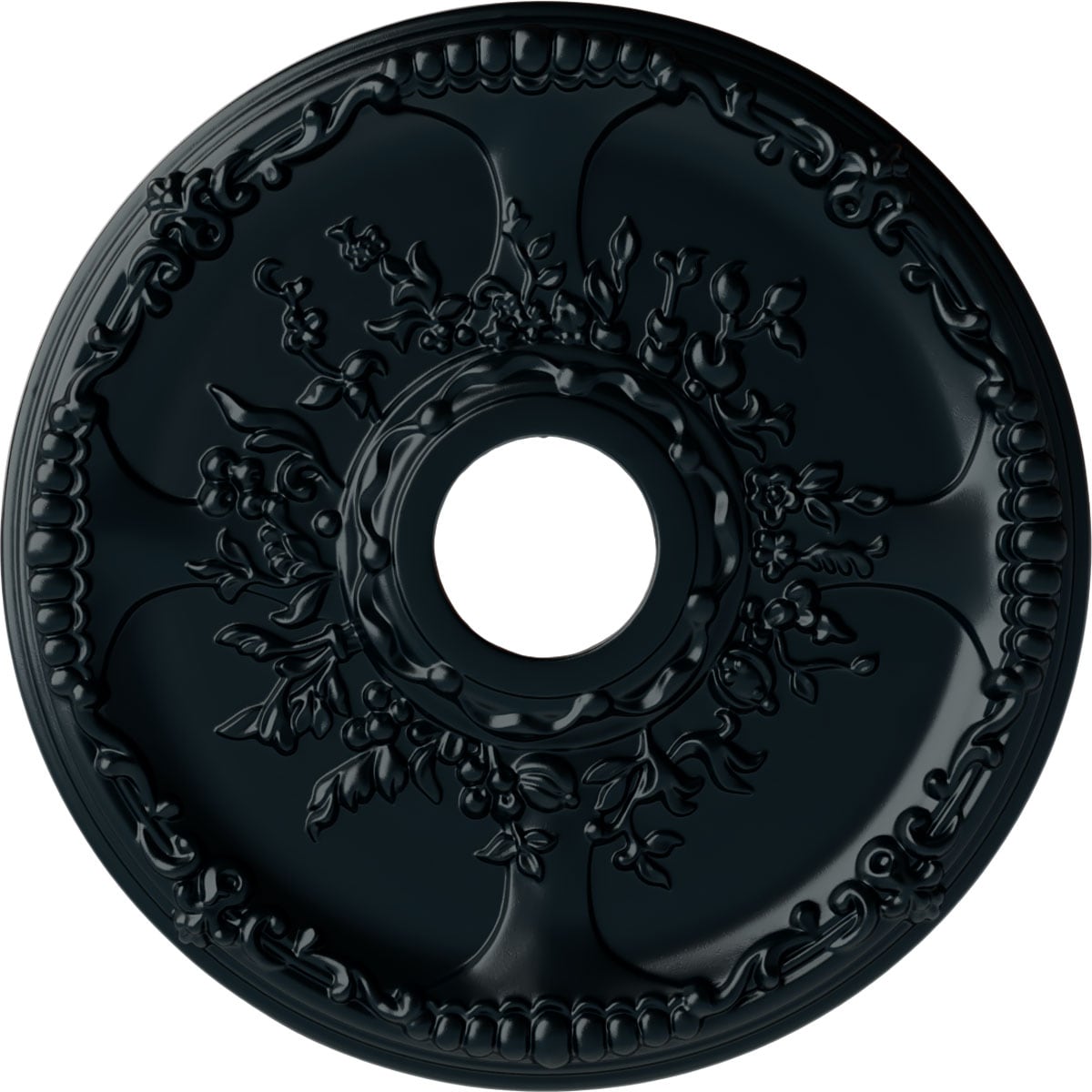 Ekena Millwork CM18SENSF Antioch 18-in W x 18-in L Painted Night Shade Polyurethane Whole Ceiling Medallion