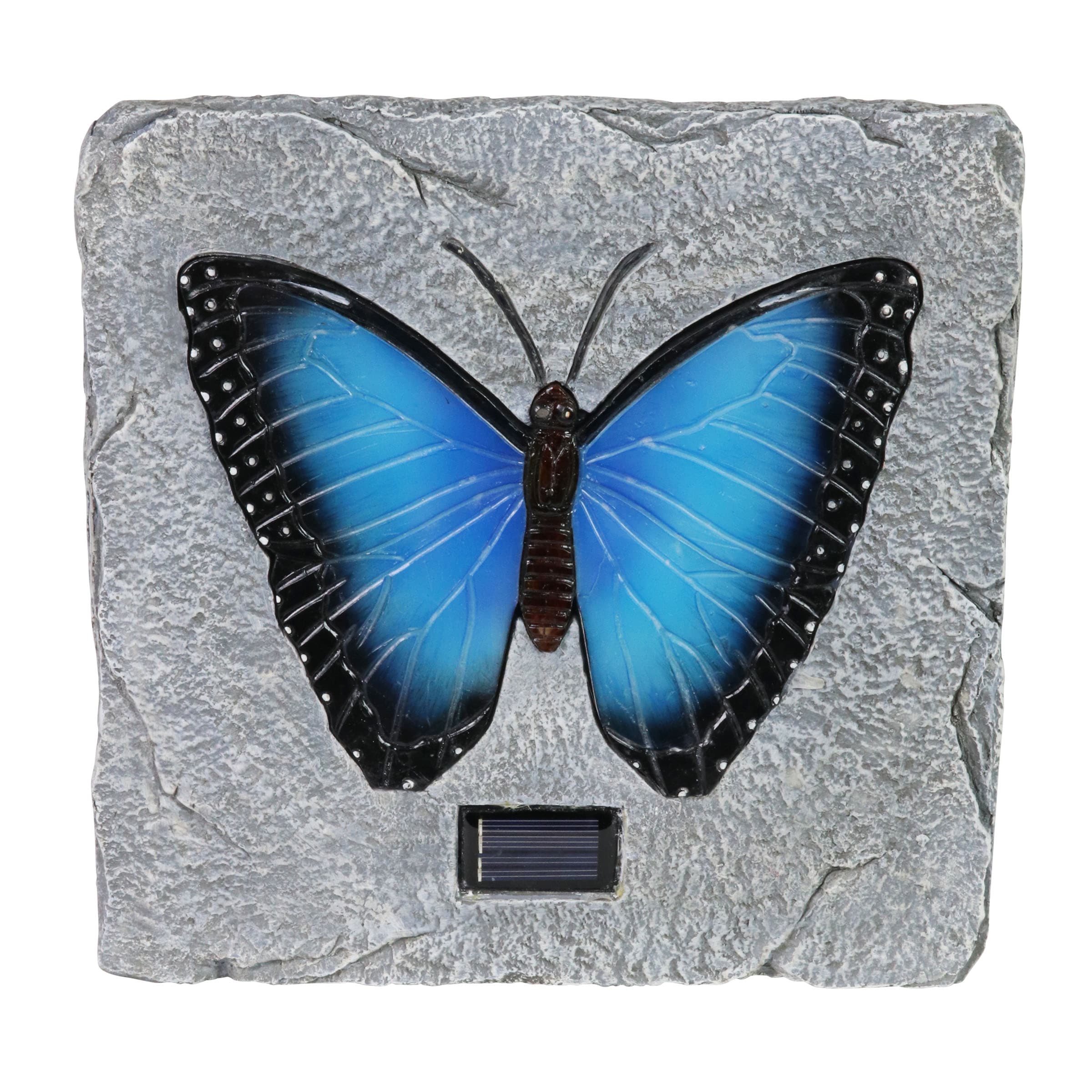 Exhart 72141-RS 10-in L x 10-in W x 1-in H Square Multicolor Resin Stepping Stone