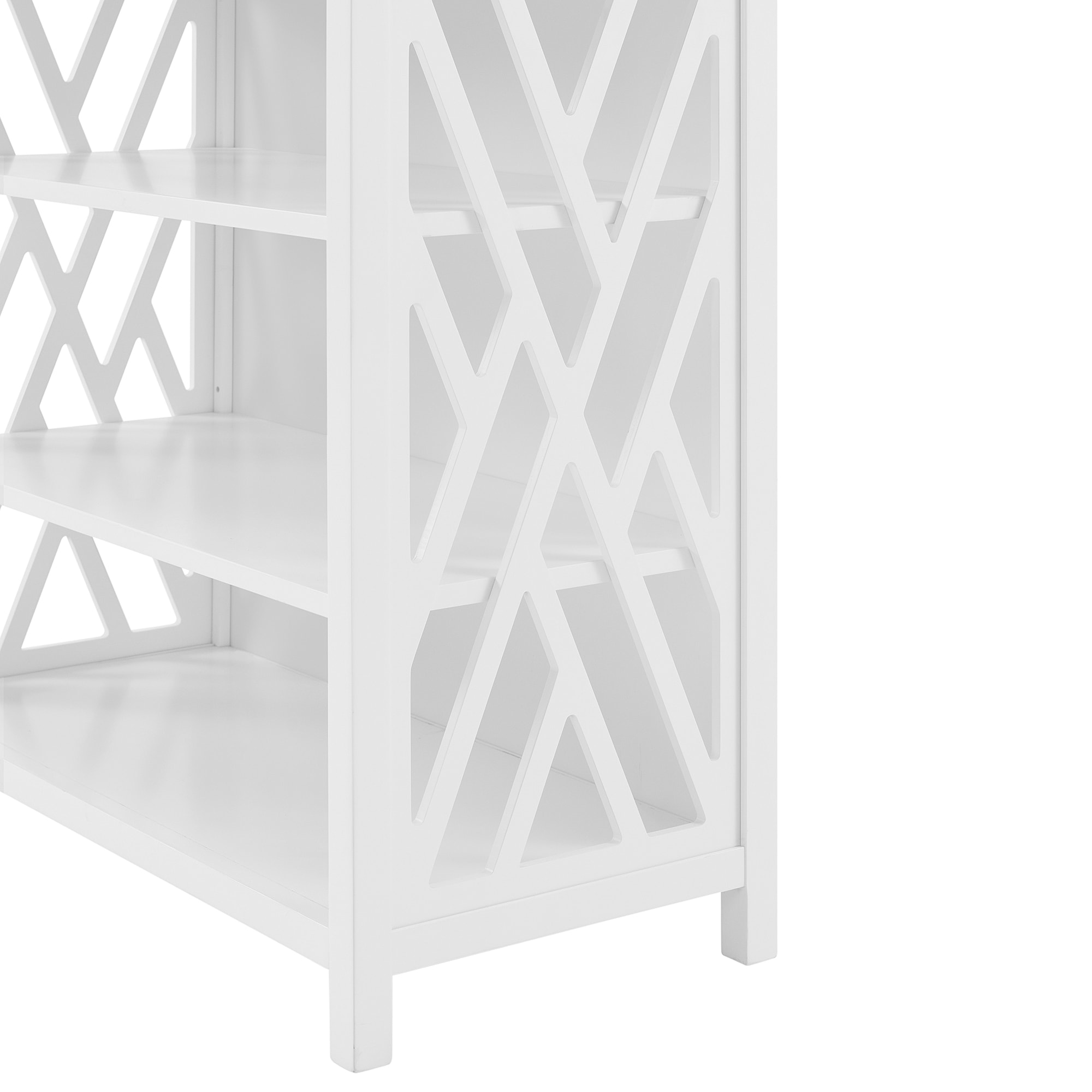 Coventry 25 in. W x 14 in. H Wall-Mounted Bath Shelf with Two Towel Rods in  White