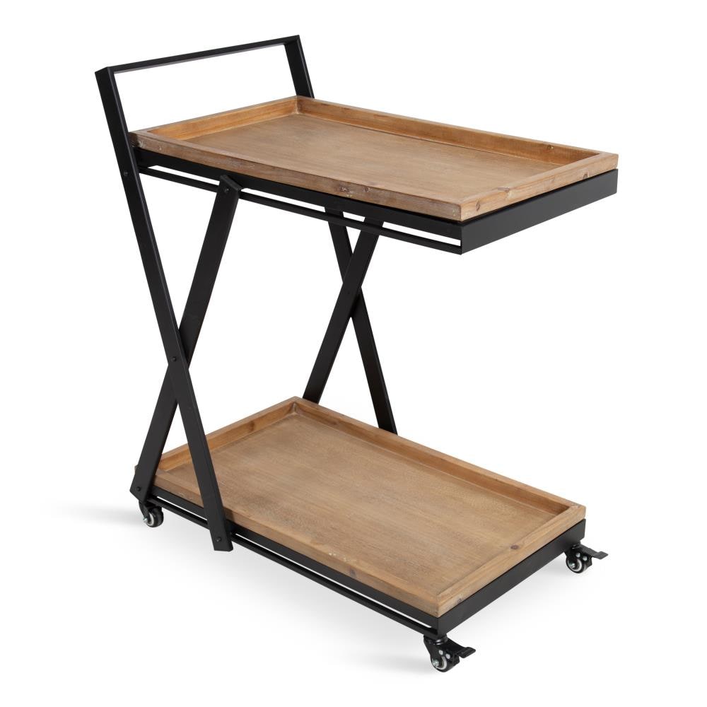 Kate and Laurel 214564 Lockridge Natural Office Cart