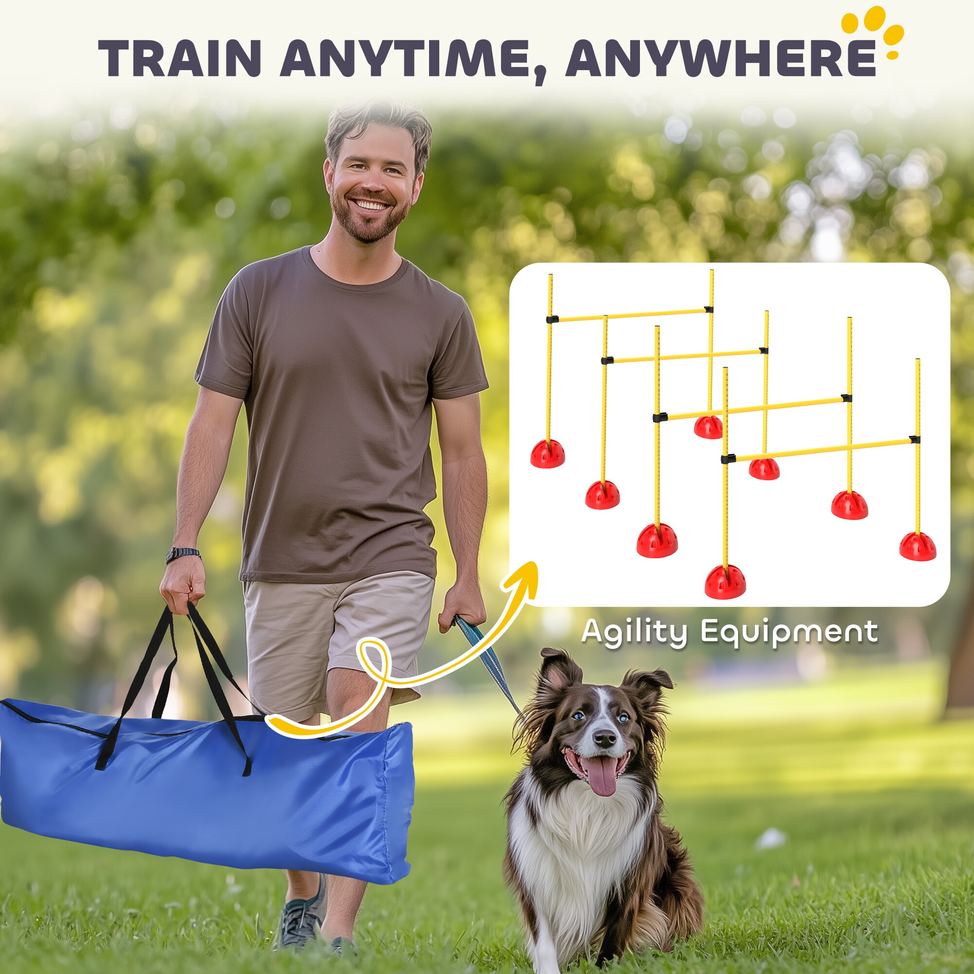 PawHut D07-057V00YL Dog-Park-Agility-Course-Kits - View #8