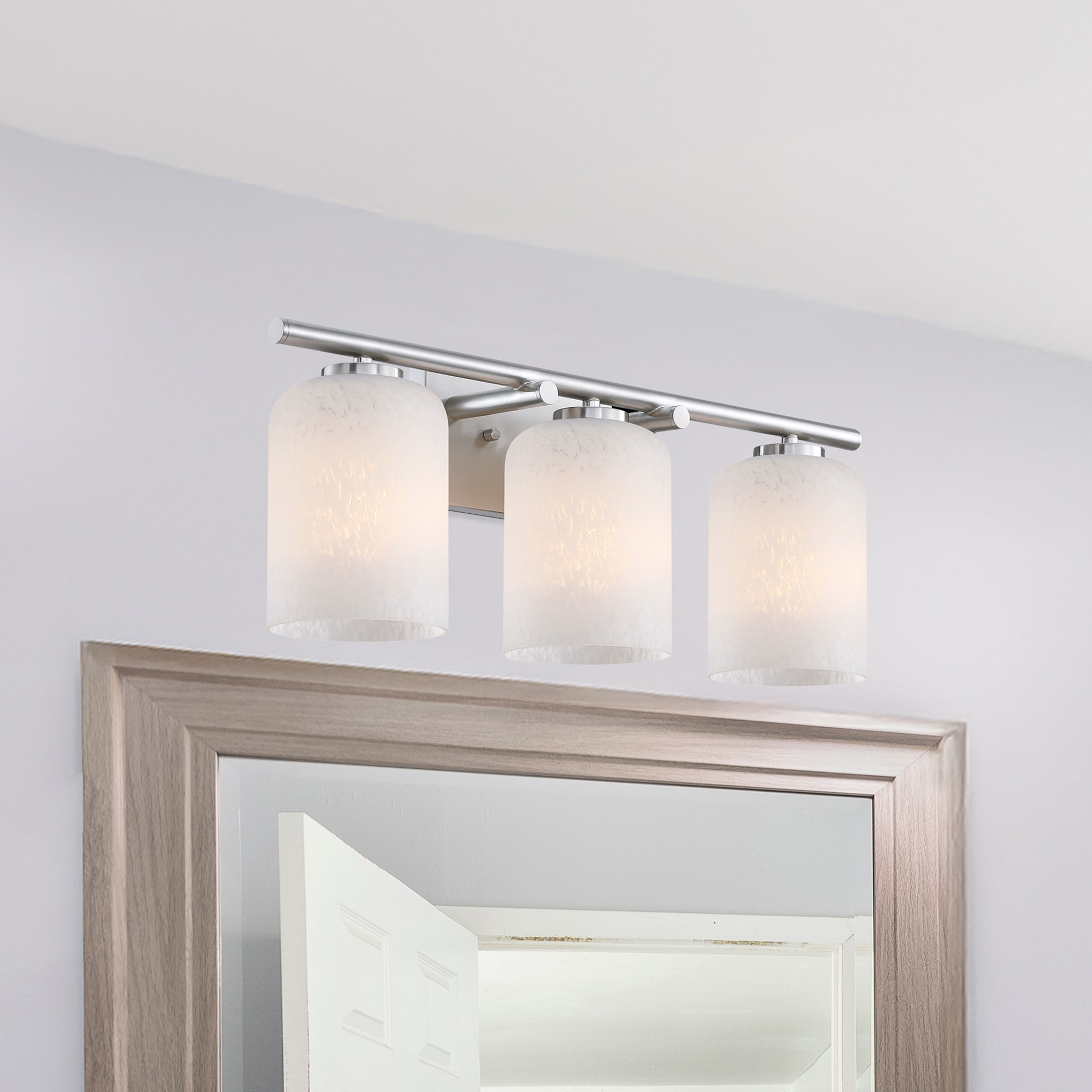 Designers Fountain D338M-3B-BN Bluestone Ridge 24-in 3 -Light Brushed Nickel Transitional Vanity light